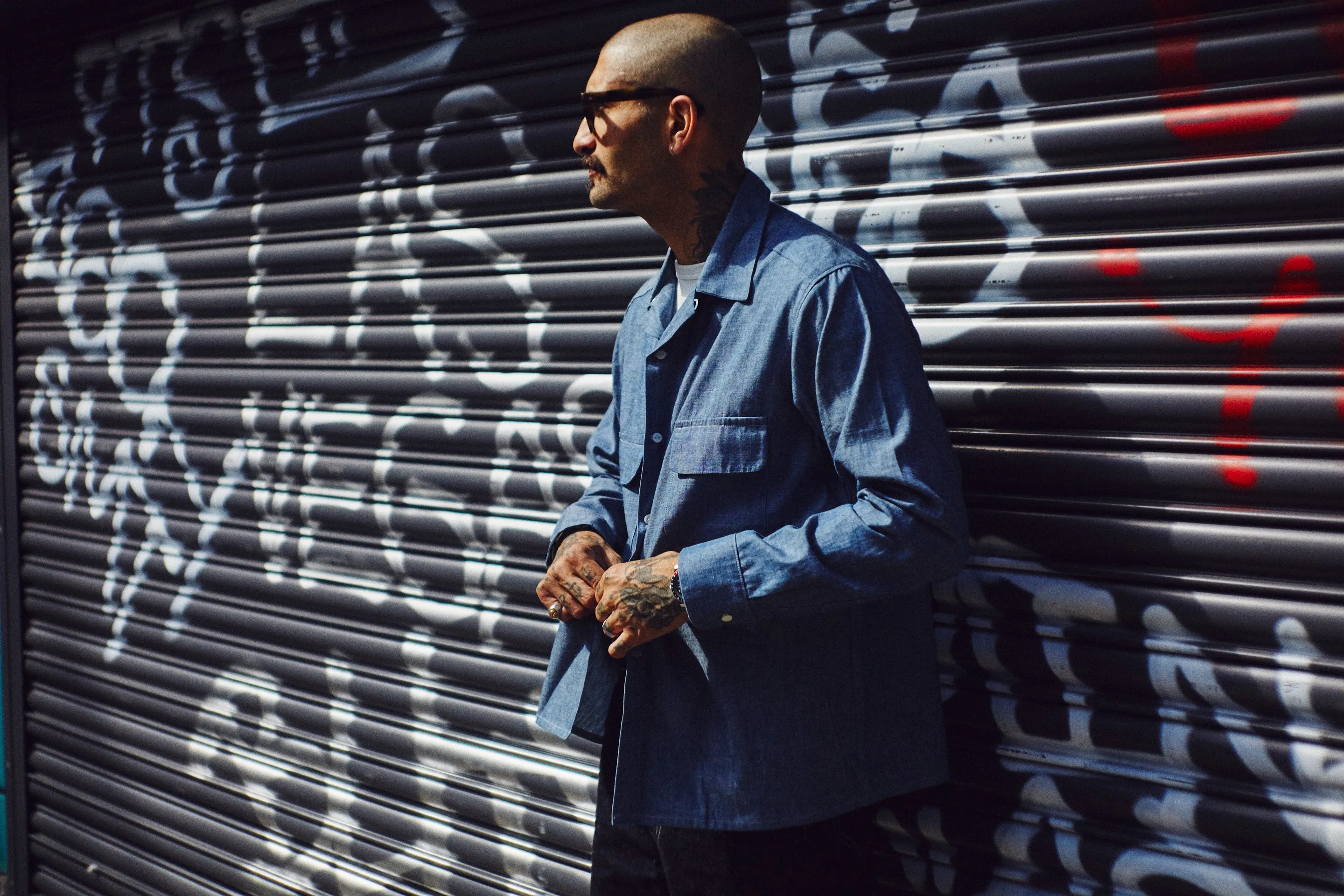 Sports Shirt : Red Chambray Selvedge sold by Dawson Denim product image thumbnail 5