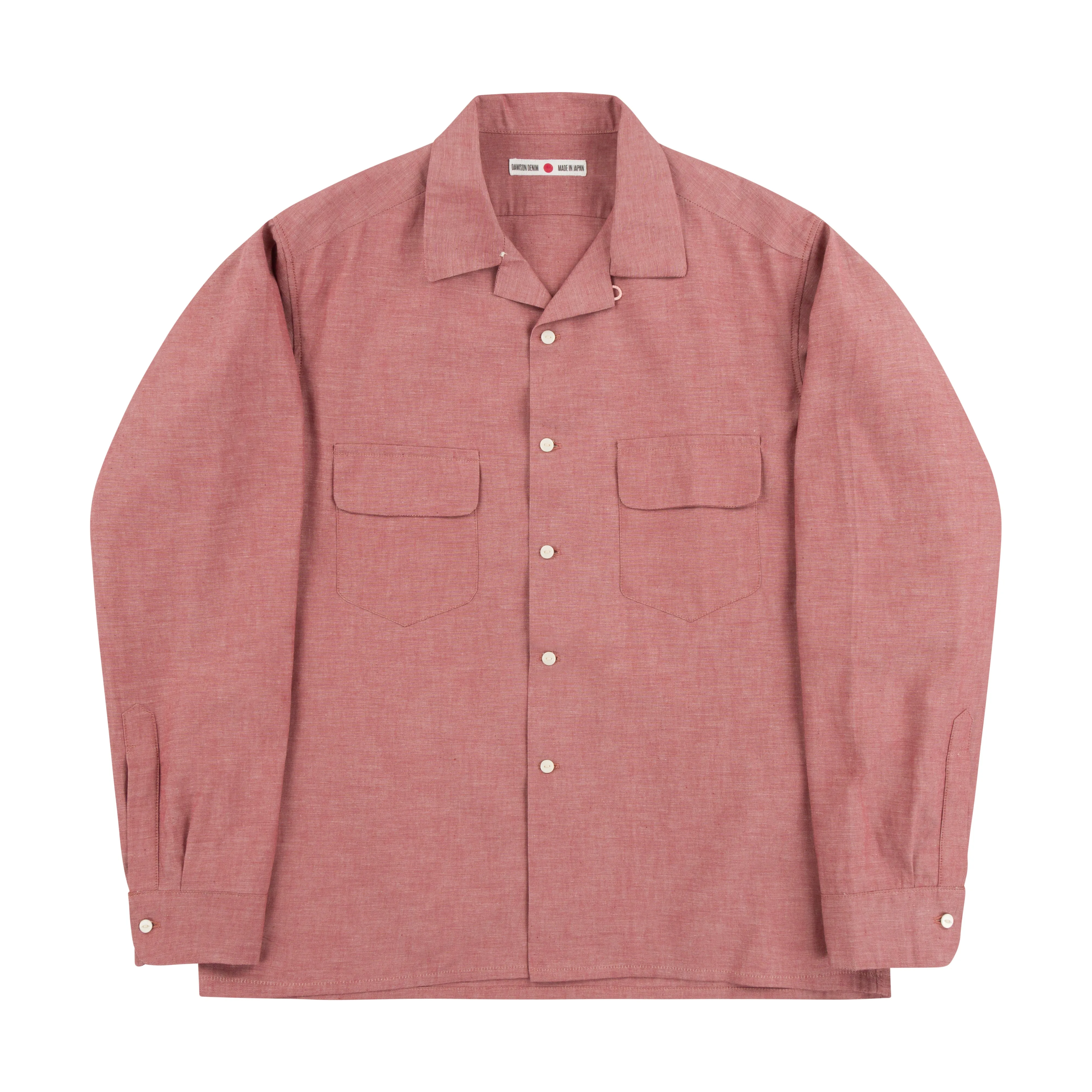 Sports Shirt : Red Chambray Selvedge sold by Dawson Denim