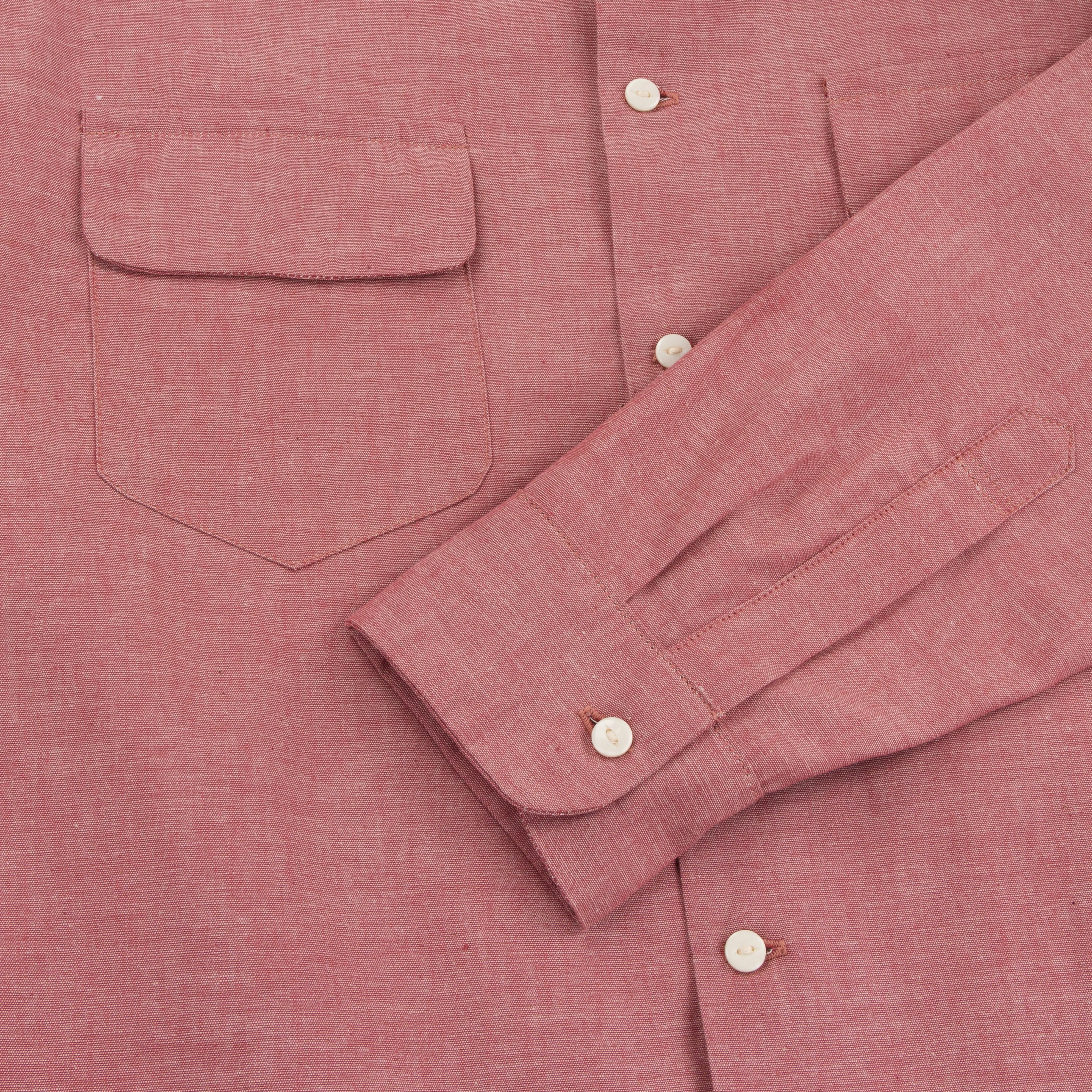 Sports Shirt : Red Chambray Selvedge sold by Dawson Denim product image thumbnail 3