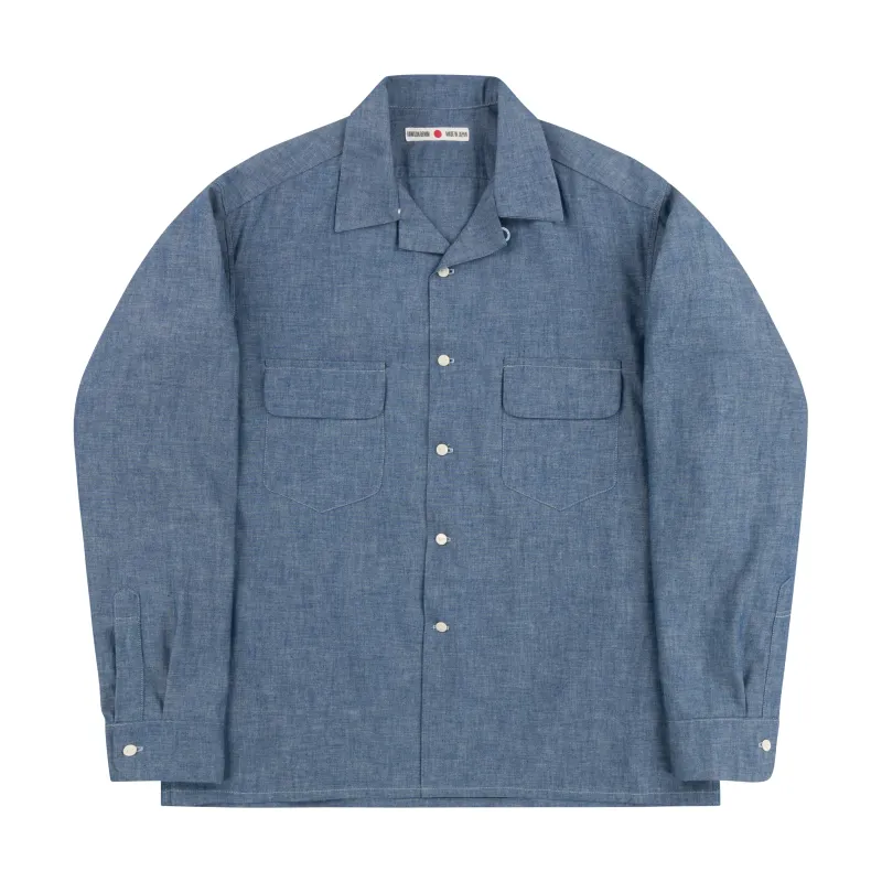 Sports Shirt : Blue Chambray Selvedge sold by Dawson Denim