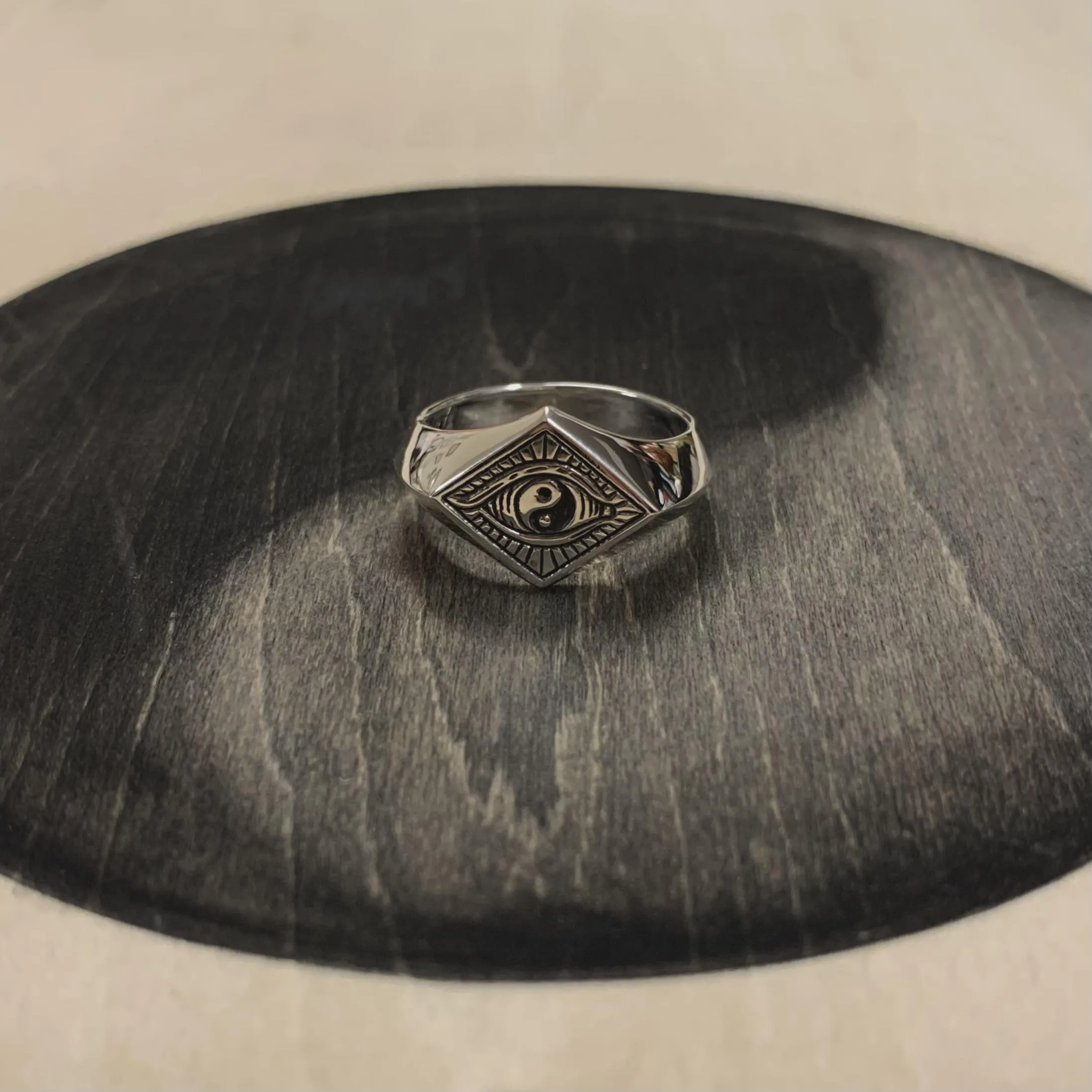 Yin-Yang Eye signet ring sold by Dawson Denim product image thumbnail 3