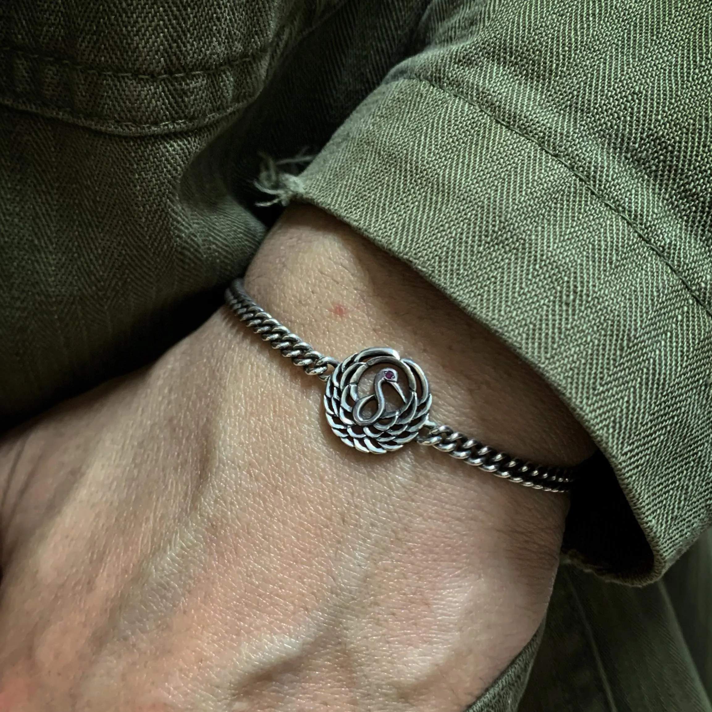 Japanese Crane Bracelet sold by Dawson Denim product image thumbnail 3