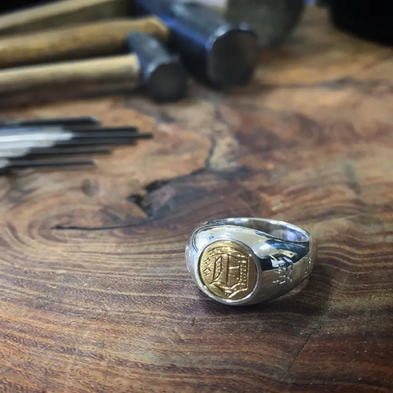 Dawson Denim x Orient Smith Exclusive Collaboration Signet Ring sold by Dawson Denim