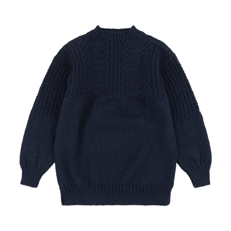 THE GANSY : HAND KNITTED BRITISH WORSTED WOOL sold by Dawson Denim