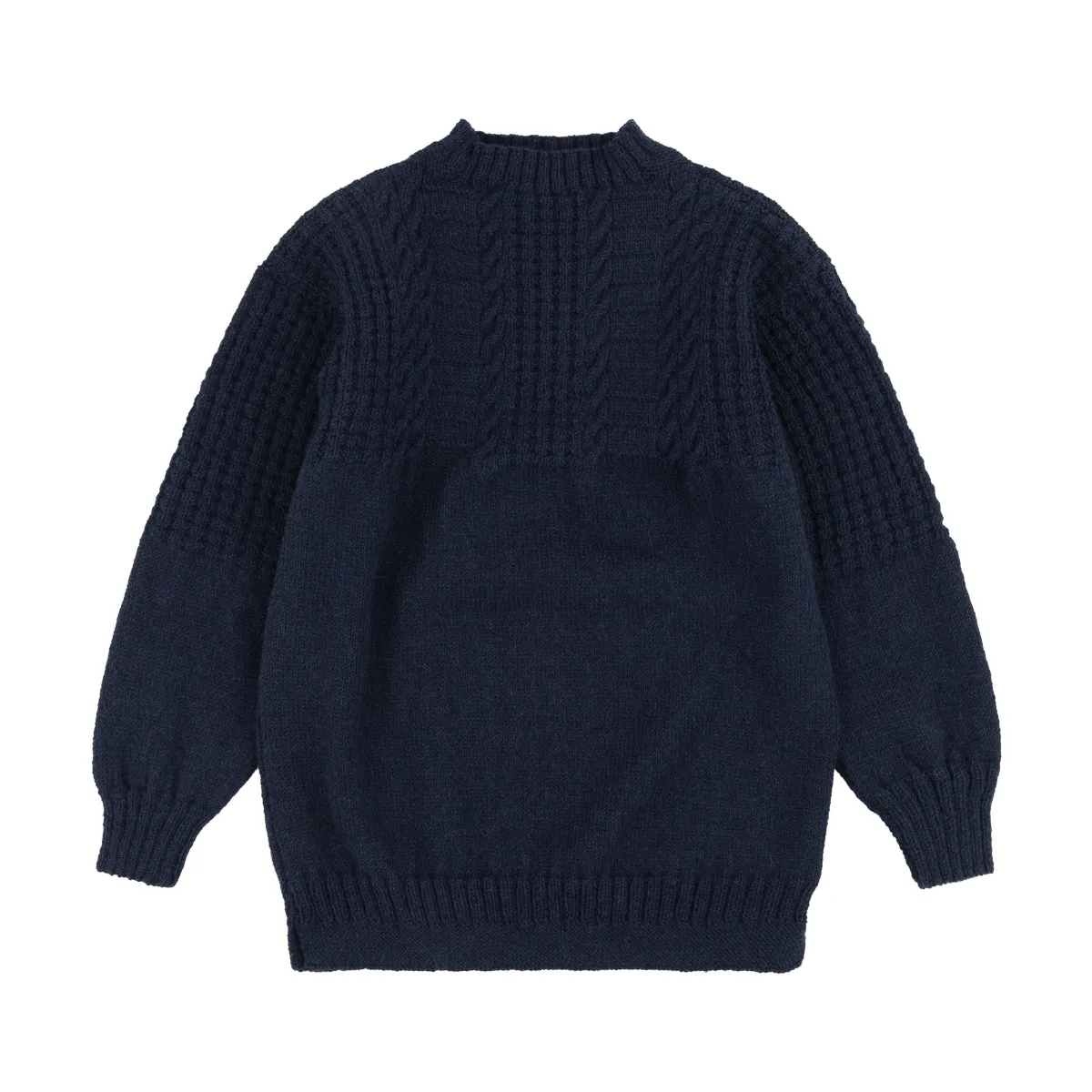 THE GANSY : HAND KNITTED BRITISH WORSTED WOOL sold by Dawson Denim