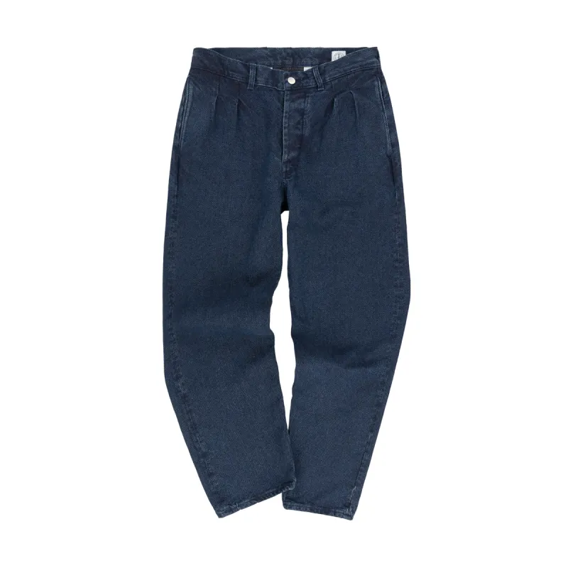SASHIKO PLEAT PANTS ECO WASH sold by Dawson Denim