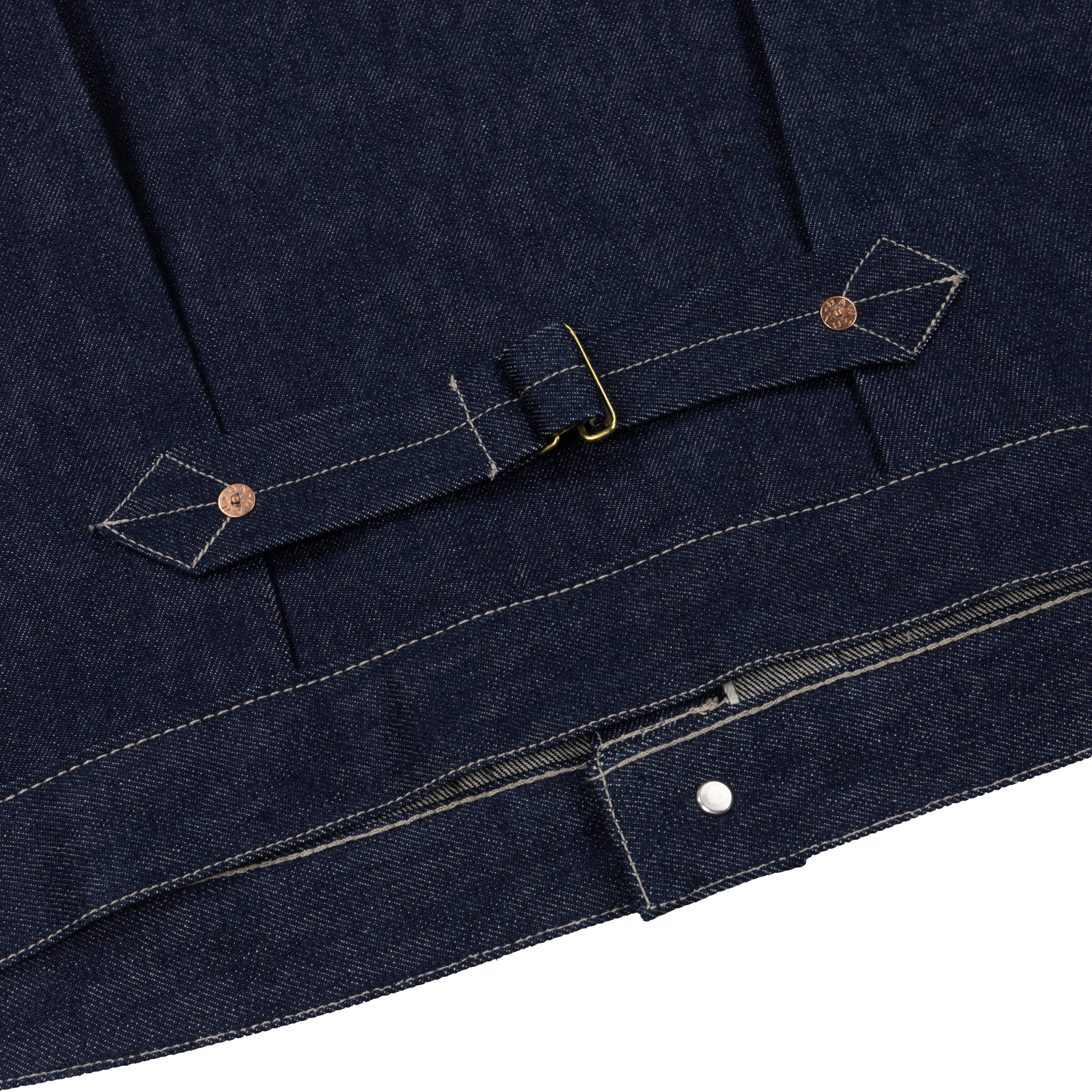 LOT 32 TYPE I JACKET 14oz ORGANIC COTTON WHITE SELVEDGE sold by Dawson Denim product image thumbnail 4