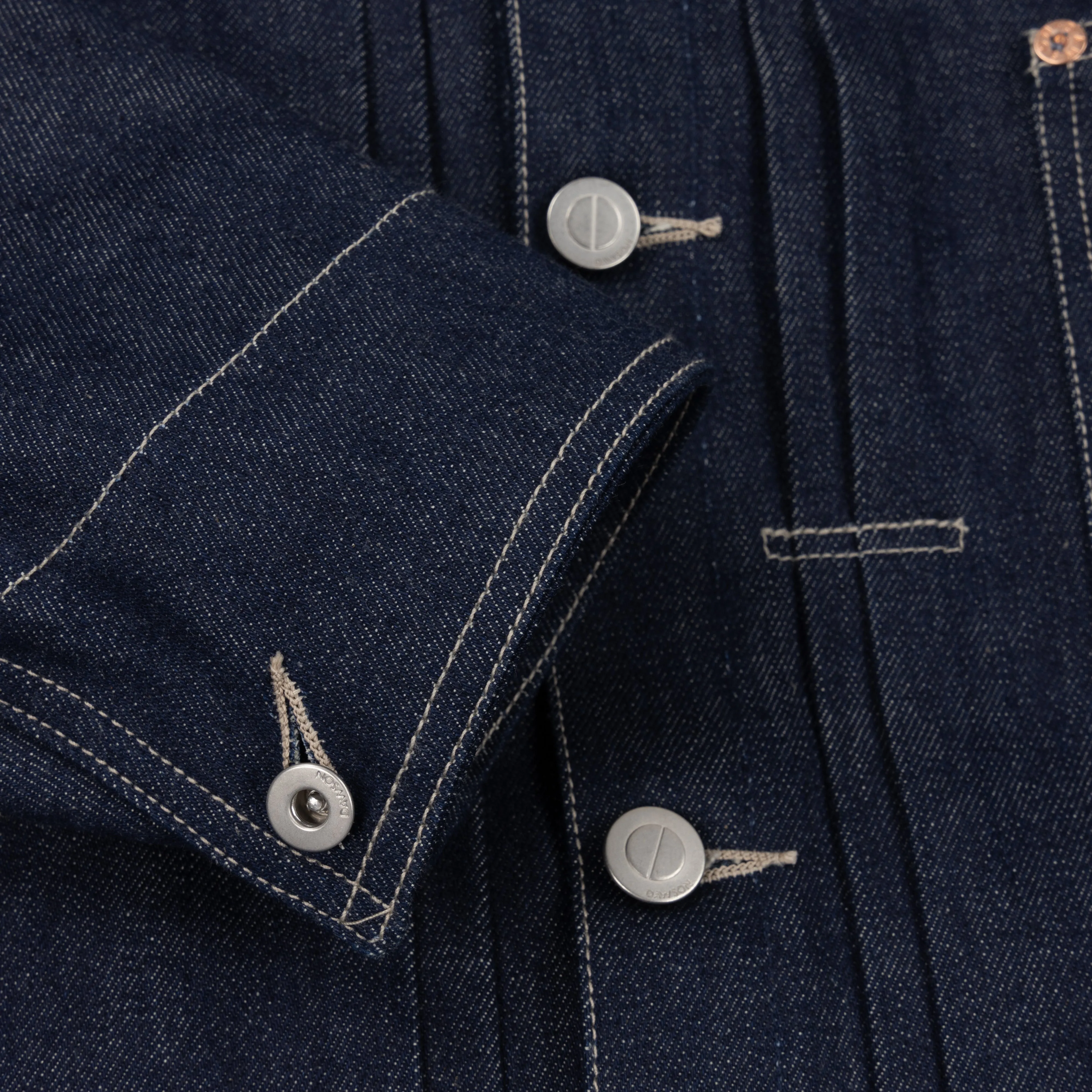 LOT 32 TYPE I JACKET 14oz ORGANIC COTTON WHITE SELVEDGE sold by Dawson Denim product image thumbnail 3