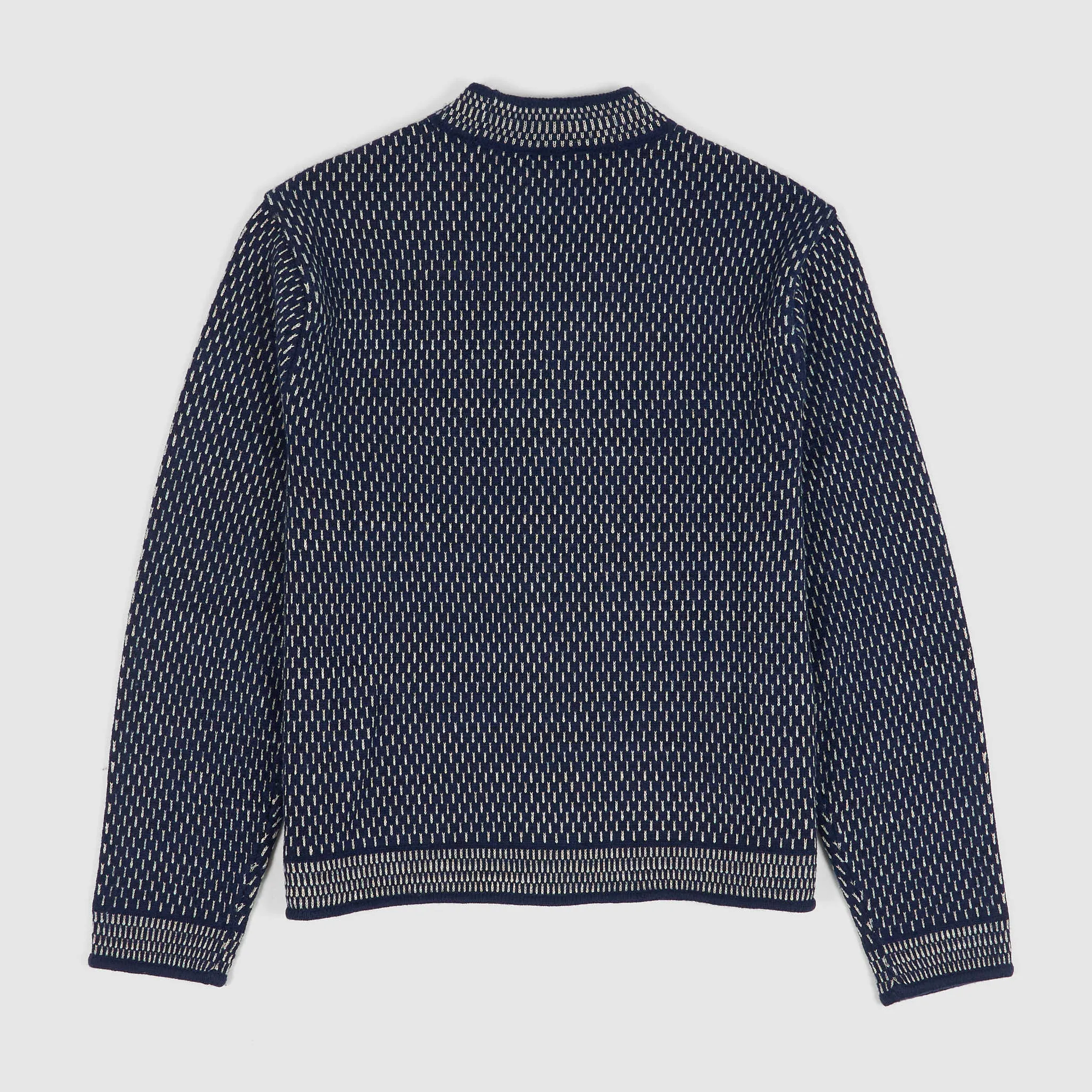 Double RL Indigo Cotton-Wool V-Neck Cardigan sold by DeeCee style product image thumbnail 2