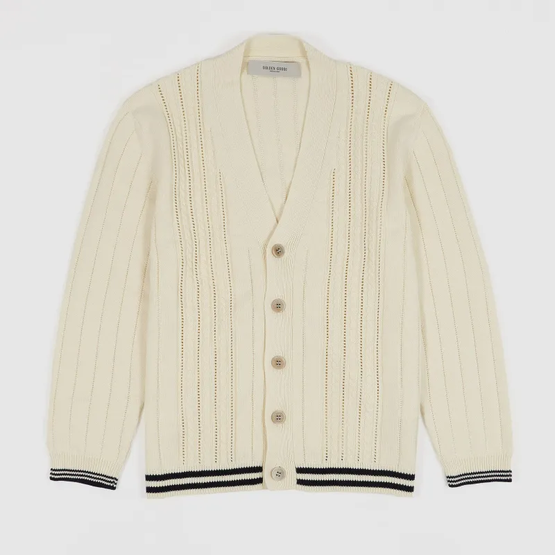 Golden Goose Cable Knit Cotton Cardigan sold by DeeCee style