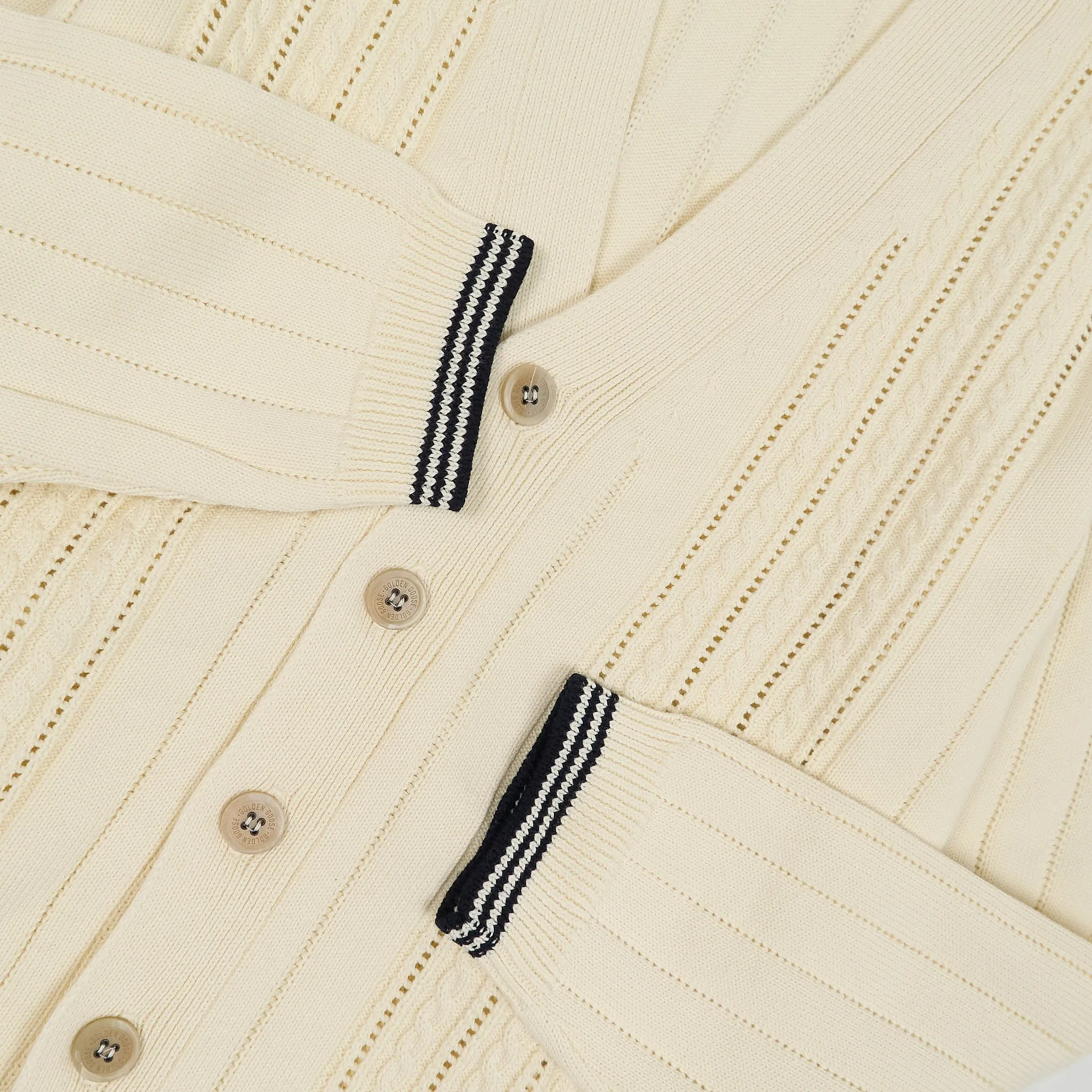 Golden Goose Cable Knit Cotton Cardigan sold by DeeCee style product image thumbnail 5