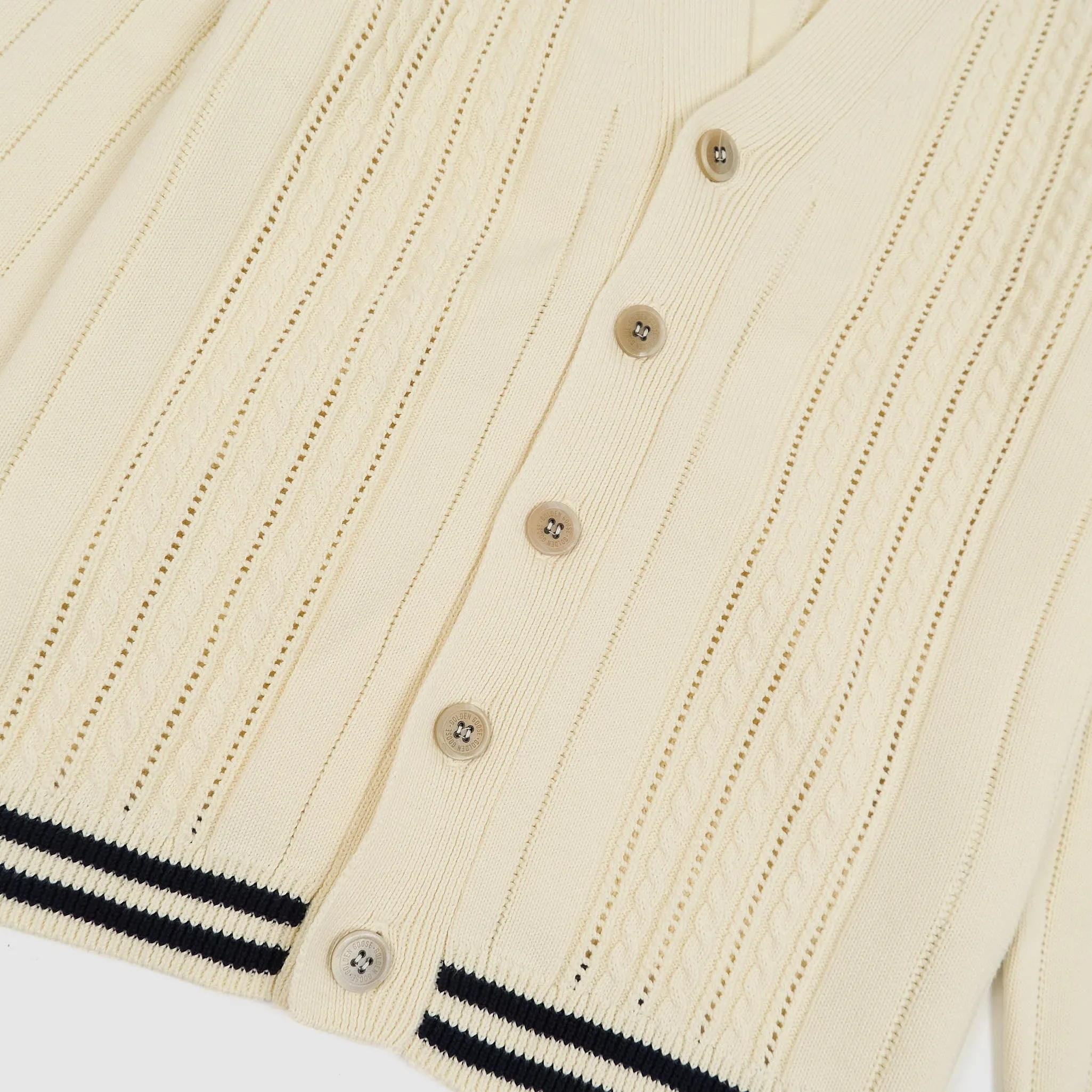 Golden Goose Cable Knit Cotton Cardigan sold by DeeCee style product image thumbnail 3