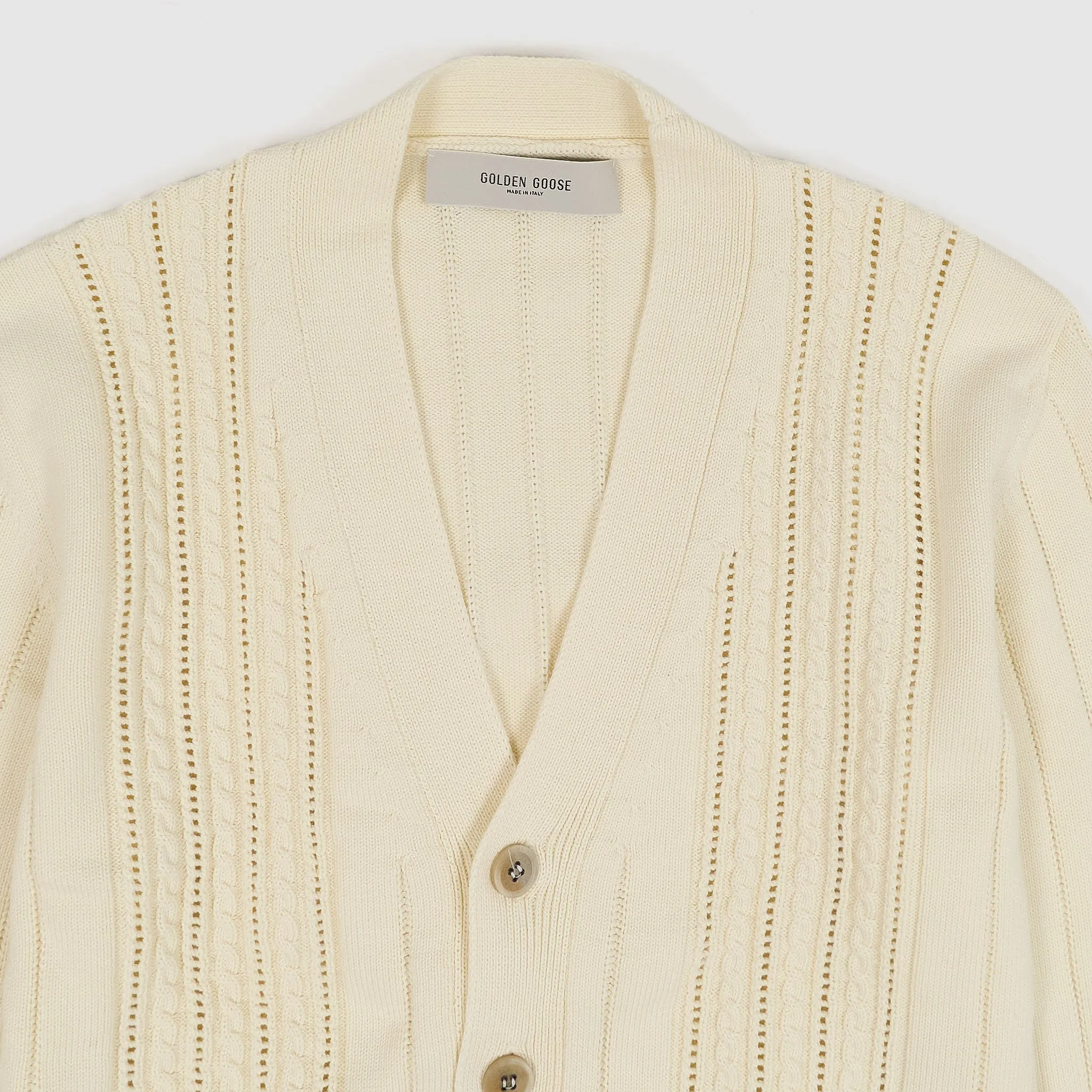 Golden Goose Cable Knit Cotton Cardigan sold by DeeCee style product image thumbnail 4
