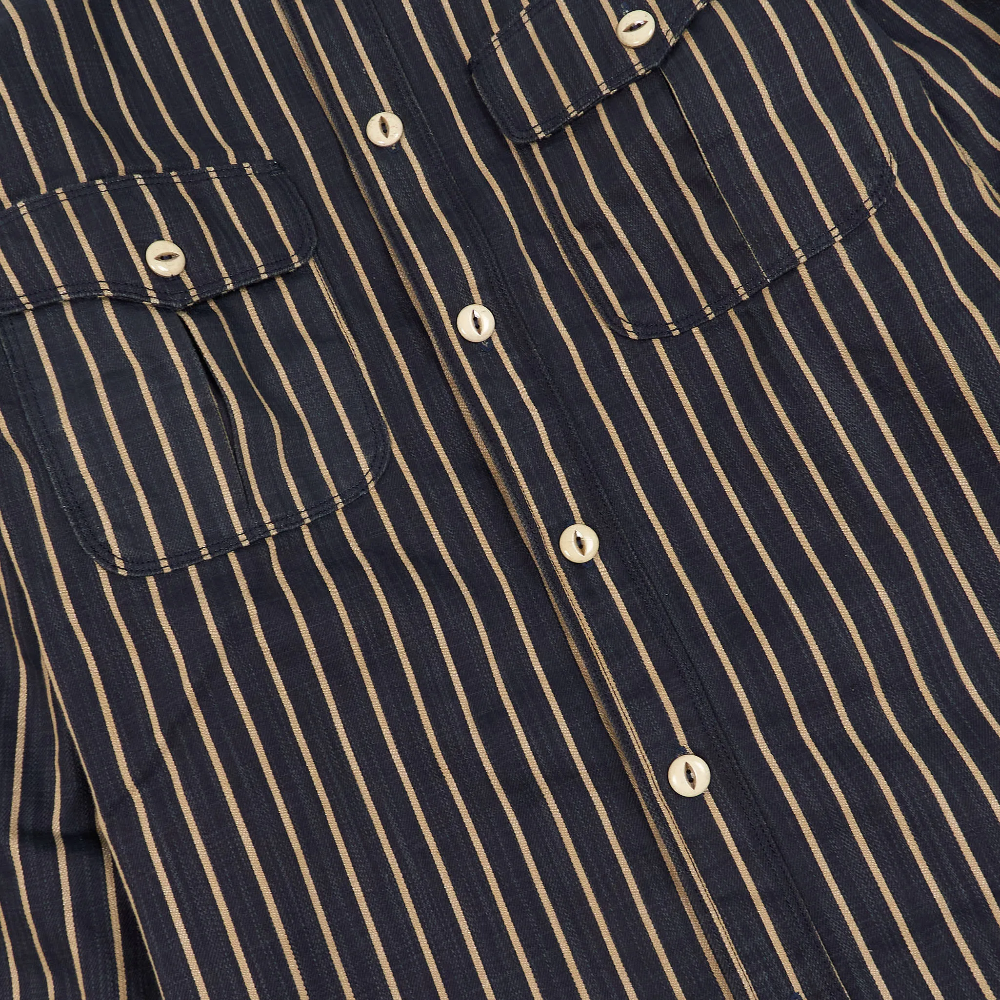Freenote Cloth Striped Indigo Work Shirt sold by DeeCee style product image thumbnail 4