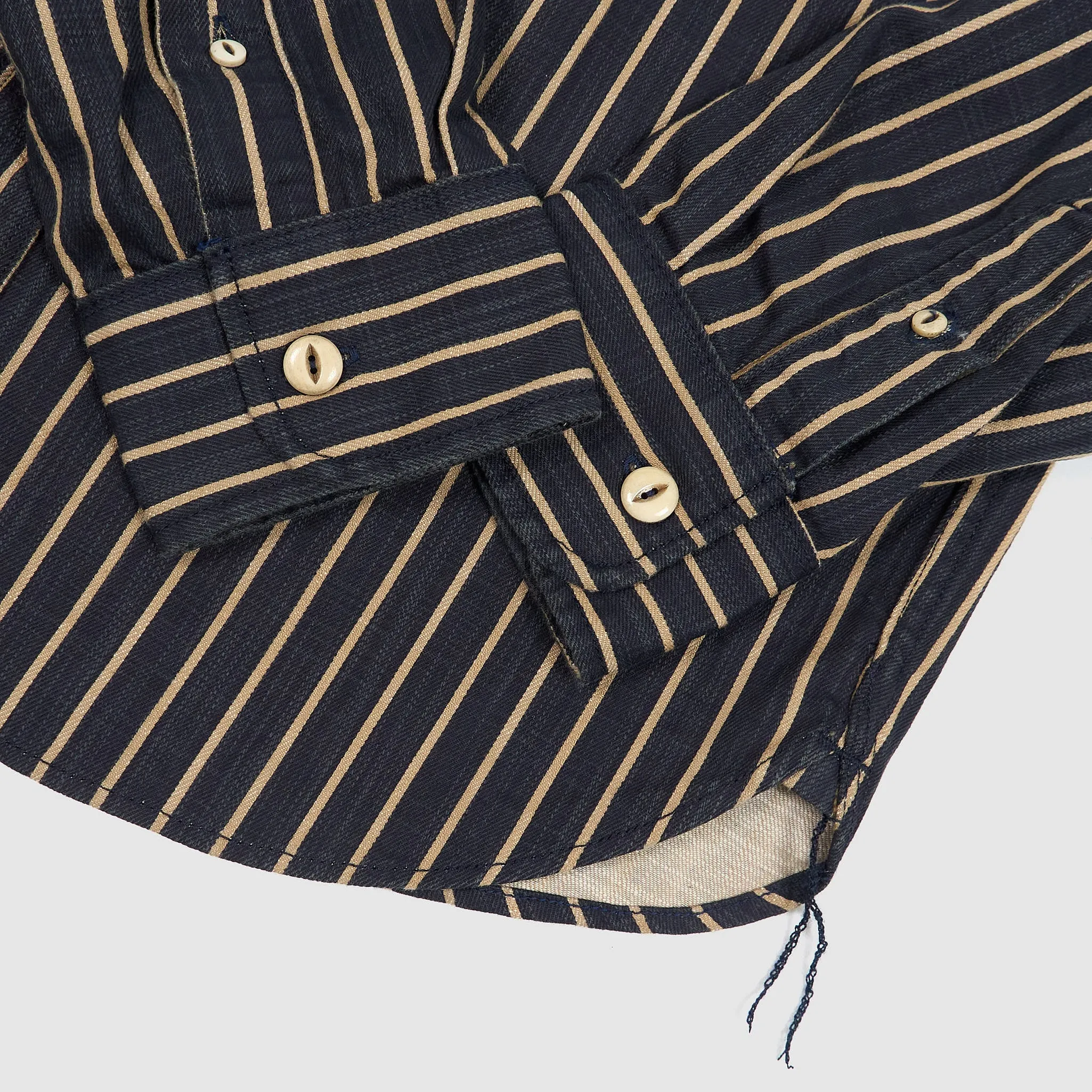 Freenote Cloth Striped Indigo Work Shirt sold by DeeCee style product image thumbnail 5