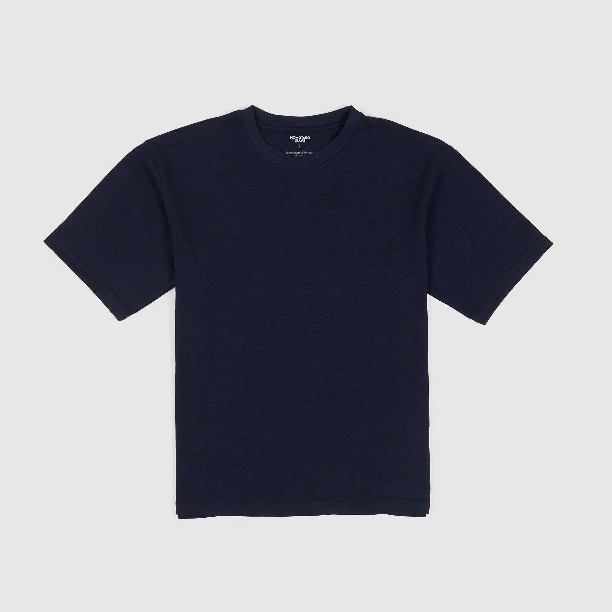 Momotaro Natural Indigo Dyed Yarn Crew Neck T- Shirt sold by DeeCee style