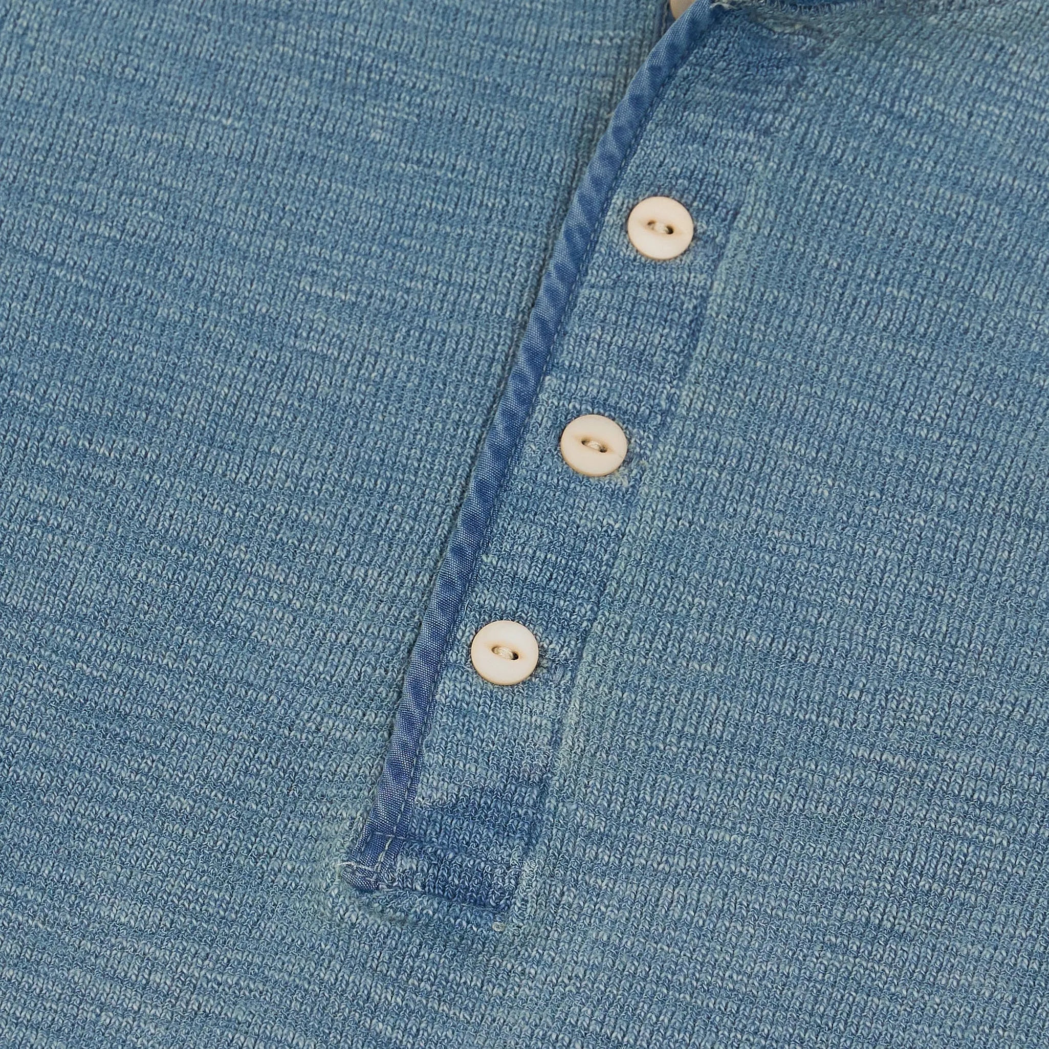 Double RL Ladies Long Sleeve Waffle Henley Shirt sold by DeeCee style product image thumbnail 4