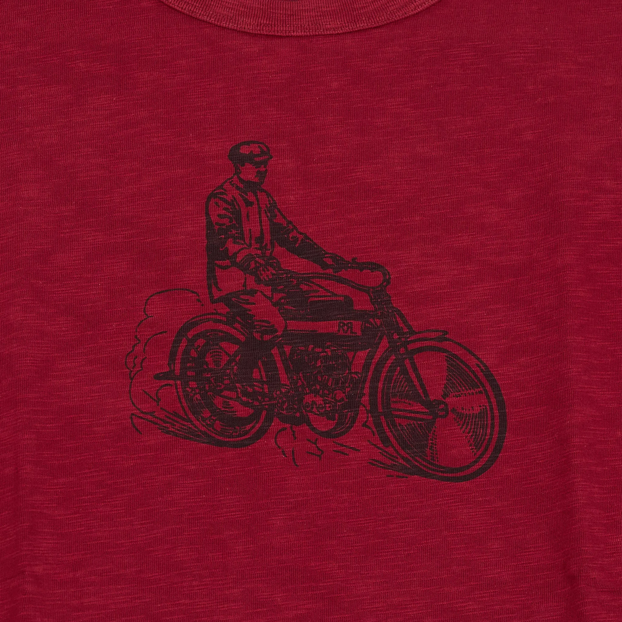 Double RL Graphic Biker Slub Jersey Crew Neck T-Shirt sold by DeeCee style product image thumbnail 3