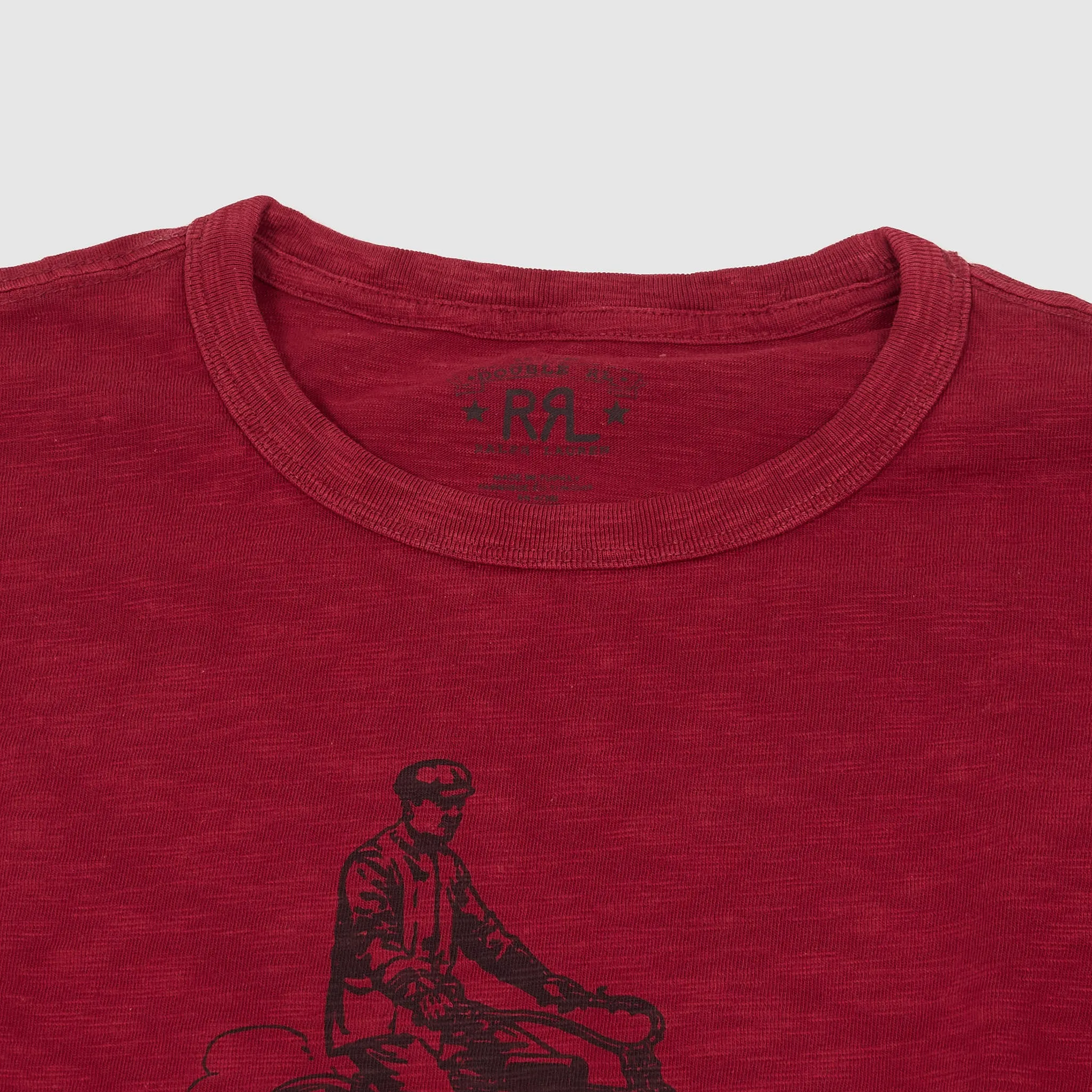 Double RL Graphic Biker Slub Jersey Crew Neck T-Shirt sold by DeeCee style product image thumbnail 5