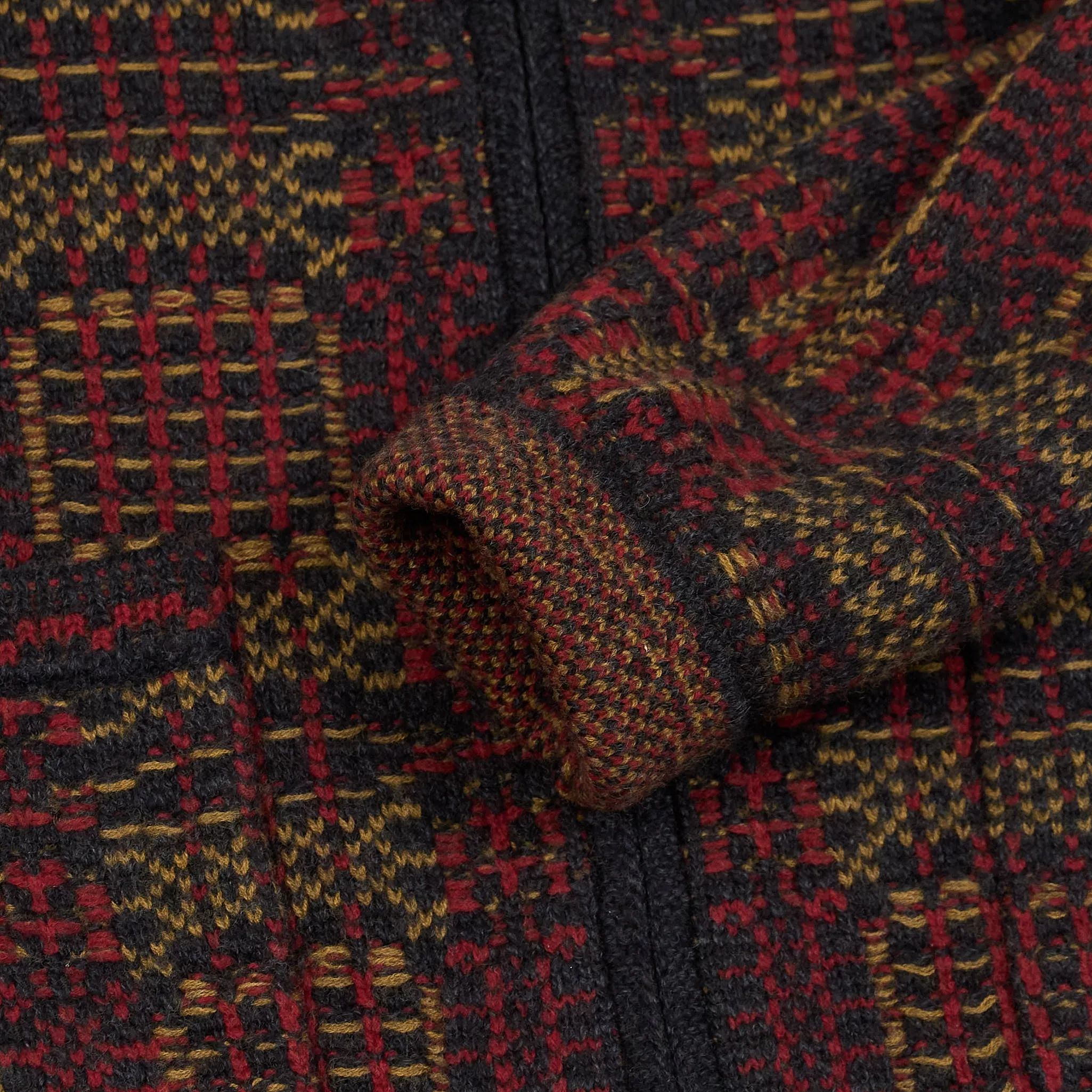 Double RL Knitted Jacquard Full- Zip Cardigan sold by DeeCee style product image thumbnail 4