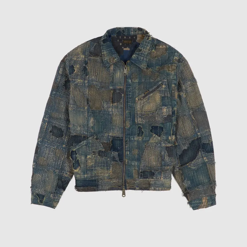 Kapital Distressed Patchwork Boro Work Jacket sold by DeeCee style