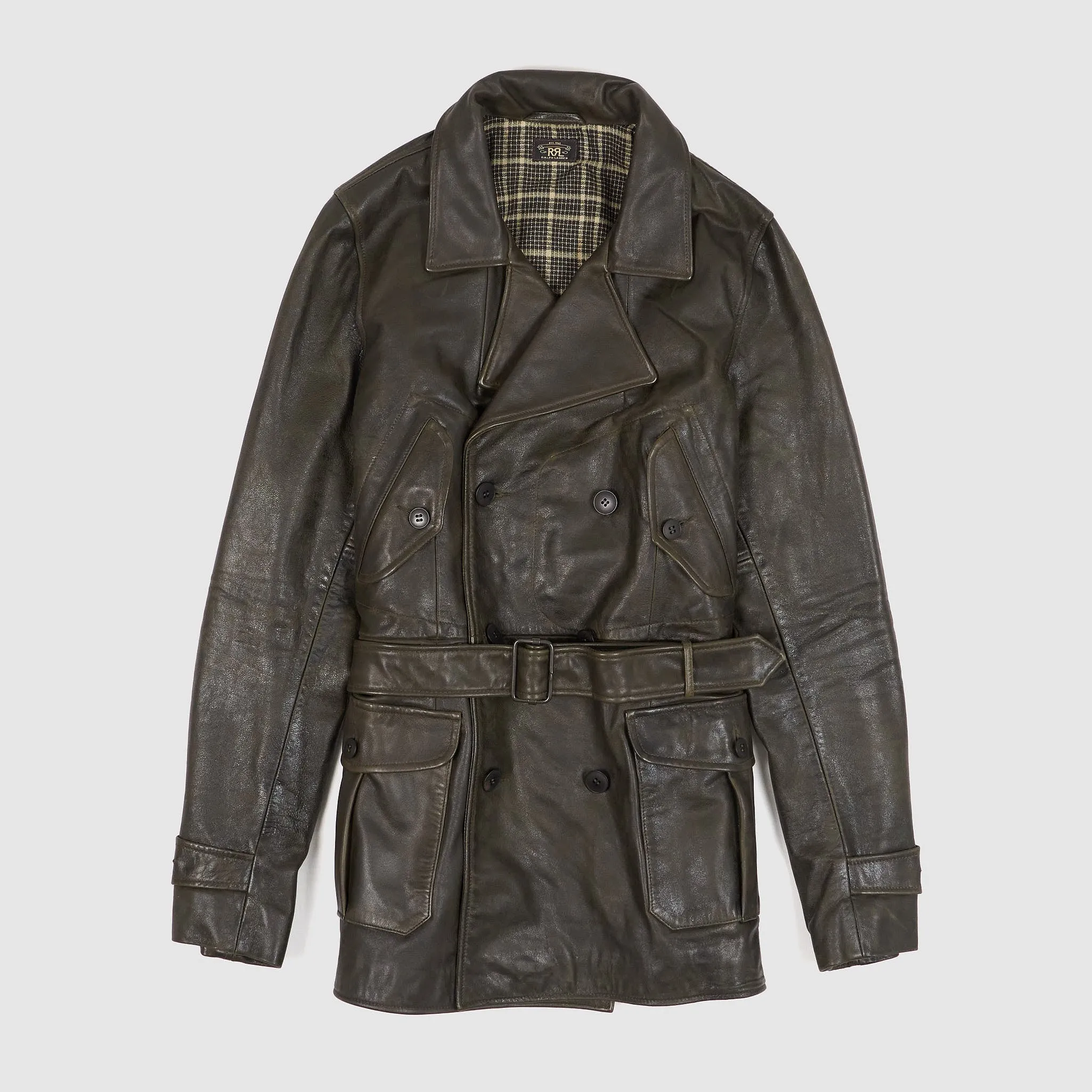 Double RL Ladies Leatherjacket with Detachable Leather Belt sold by DeeCee style