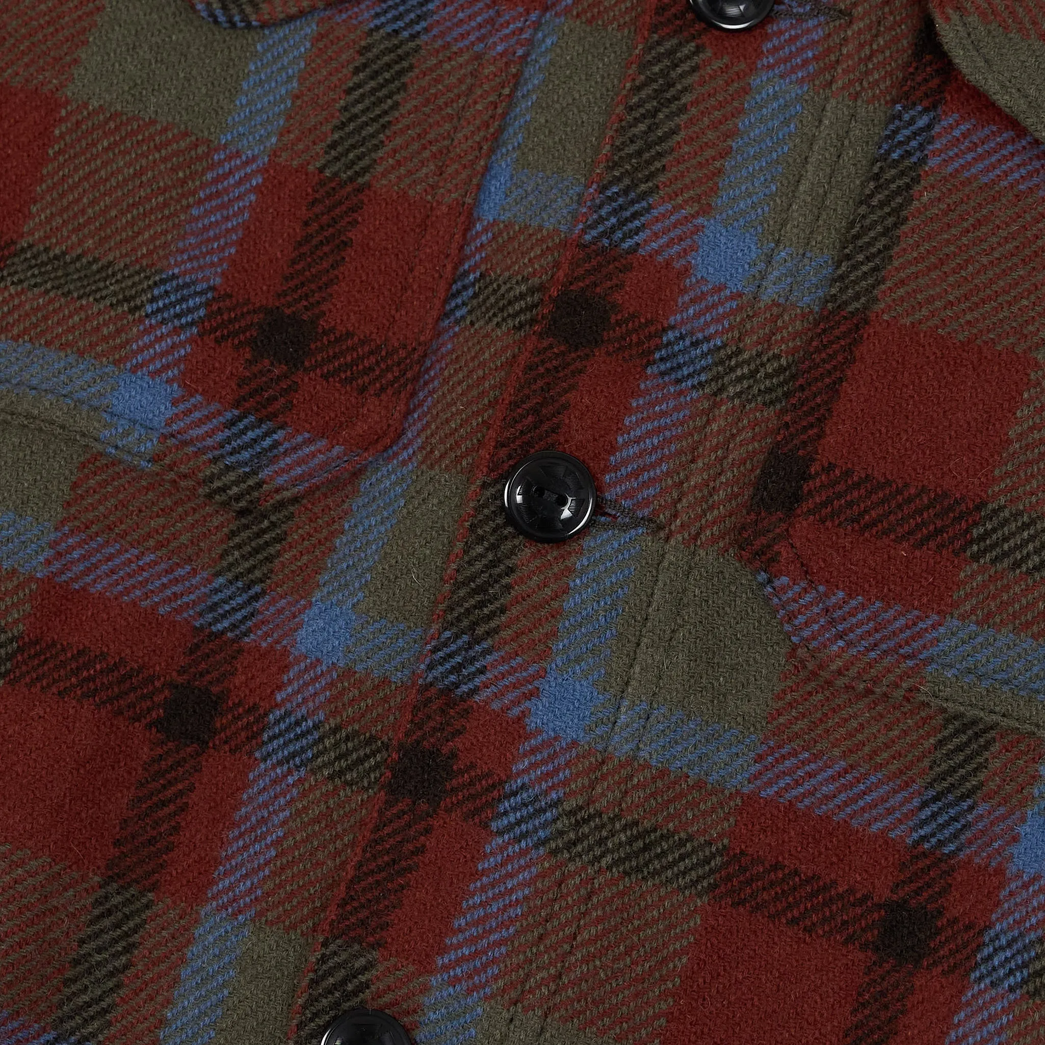 Double RL Plaid Wool Overshirt Jacket sold by DeeCee style product image thumbnail 4