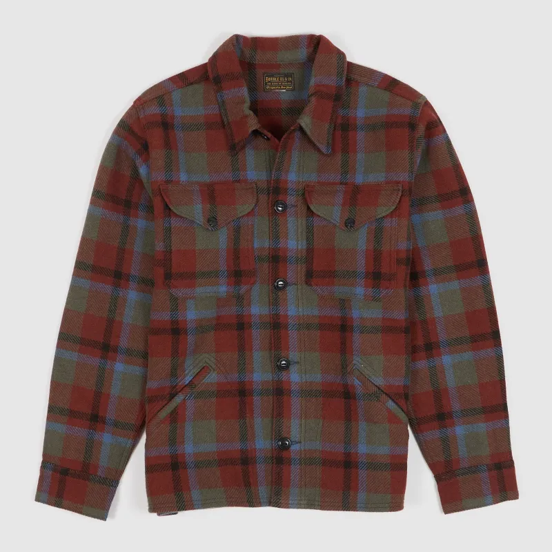 Double RL Plaid Wool Overshirt Jacket sold by DeeCee style