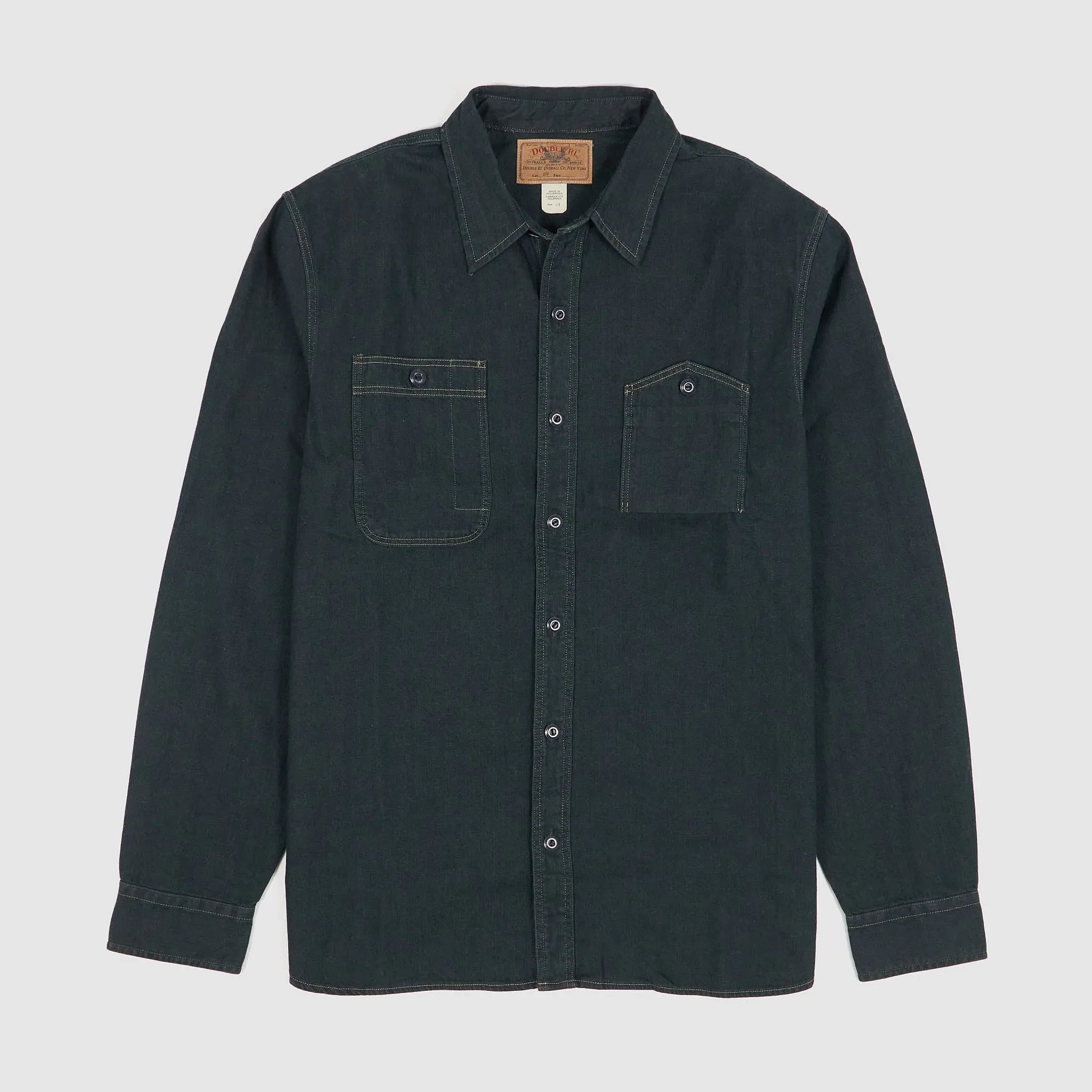 Double RL Railroad Denim Work Shirt sold by DeeCee style