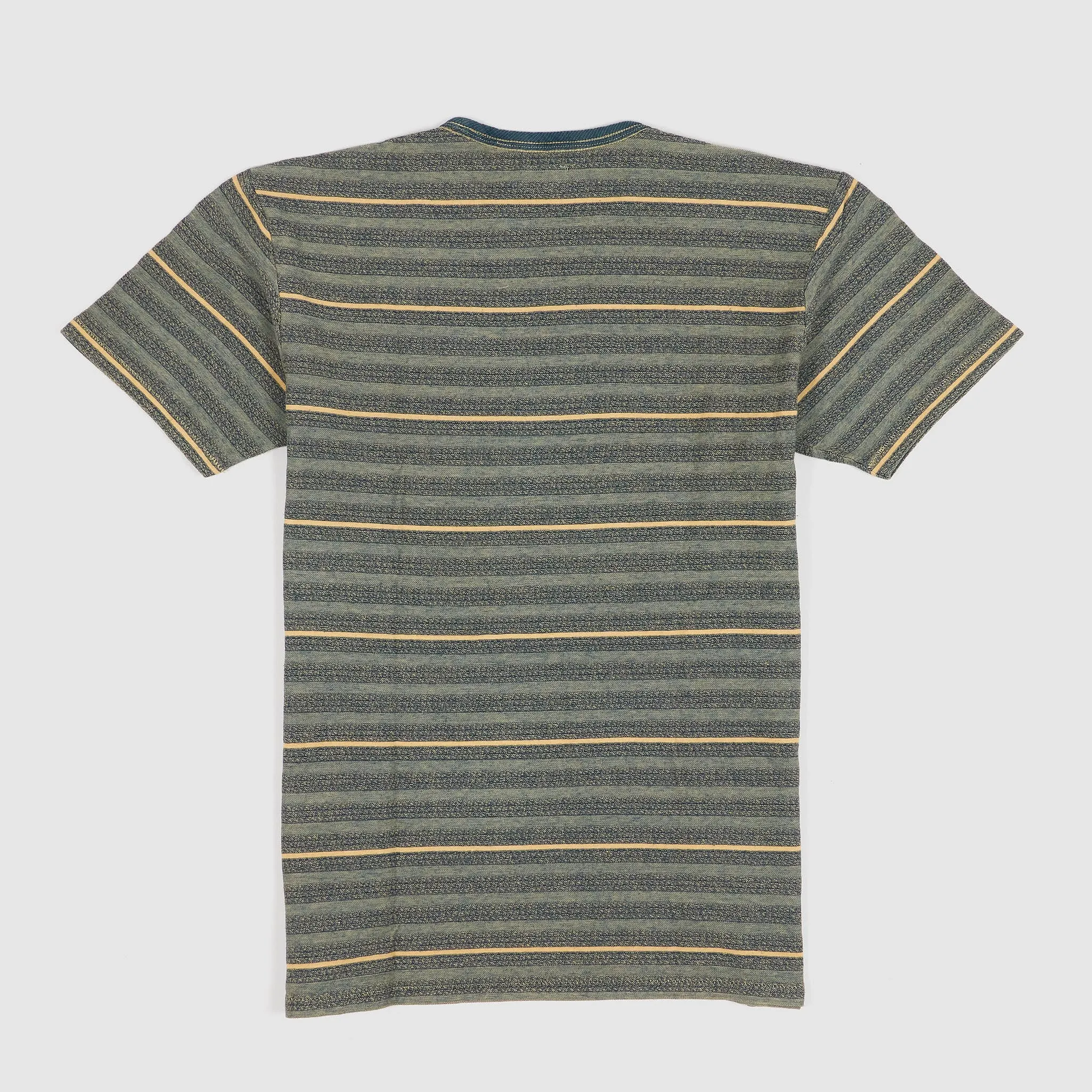 Double RL Indigo Dyed Jacquard Crew Neck T-Shirt sold by DeeCee style product image thumbnail 2