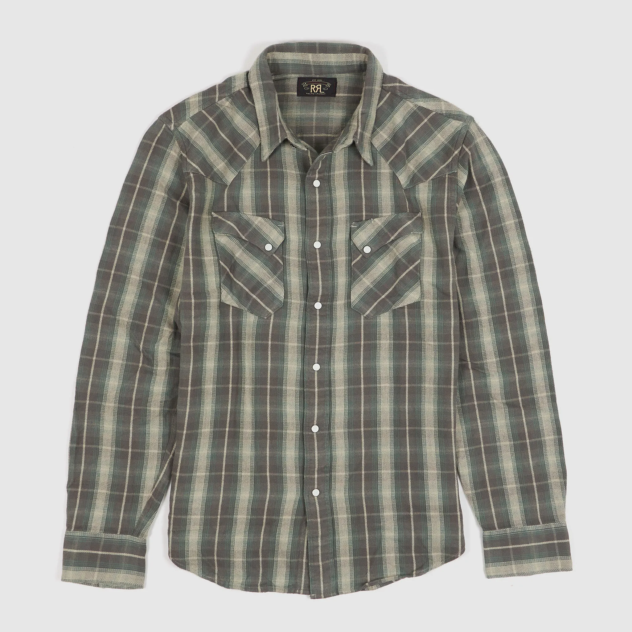 Double RL Plaid Western Shirt sold by DeeCee style