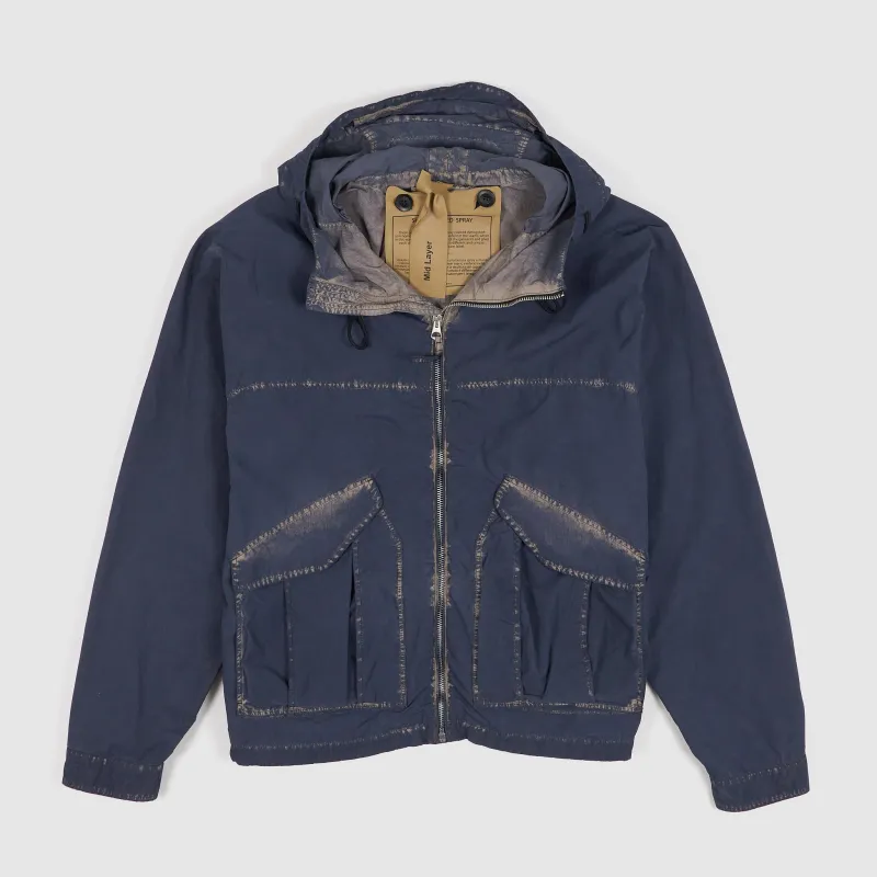 Ten C Faded Wind Breaker Hooded Jacket sold by DeeCee style