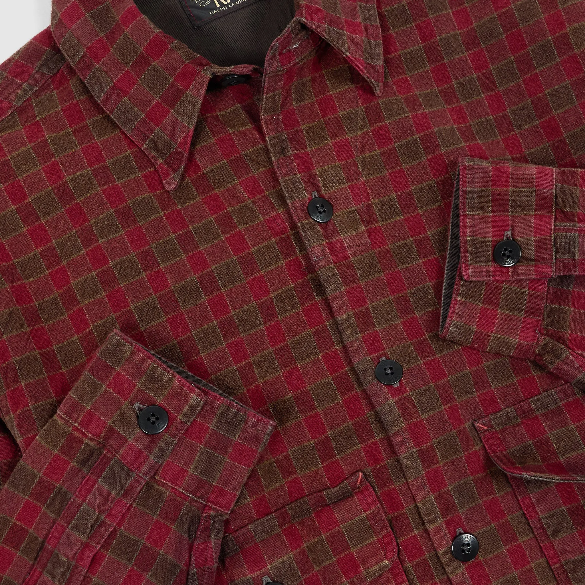Double RL Plaid Woven Overshirt Jacket sold by DeeCee style product image thumbnail 5