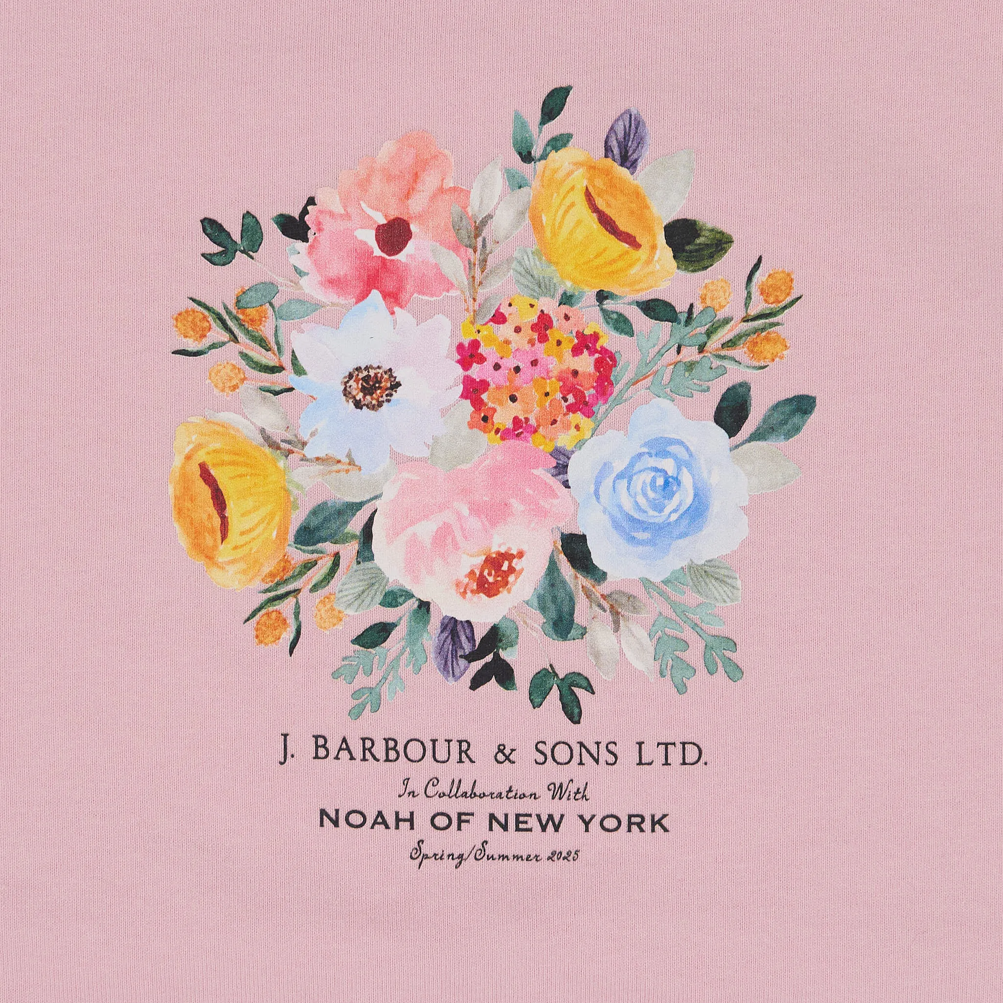 Barbour x Noah Floral Heavy Weight Crew Neck T-Shirt sold by DeeCee style product image thumbnail 2