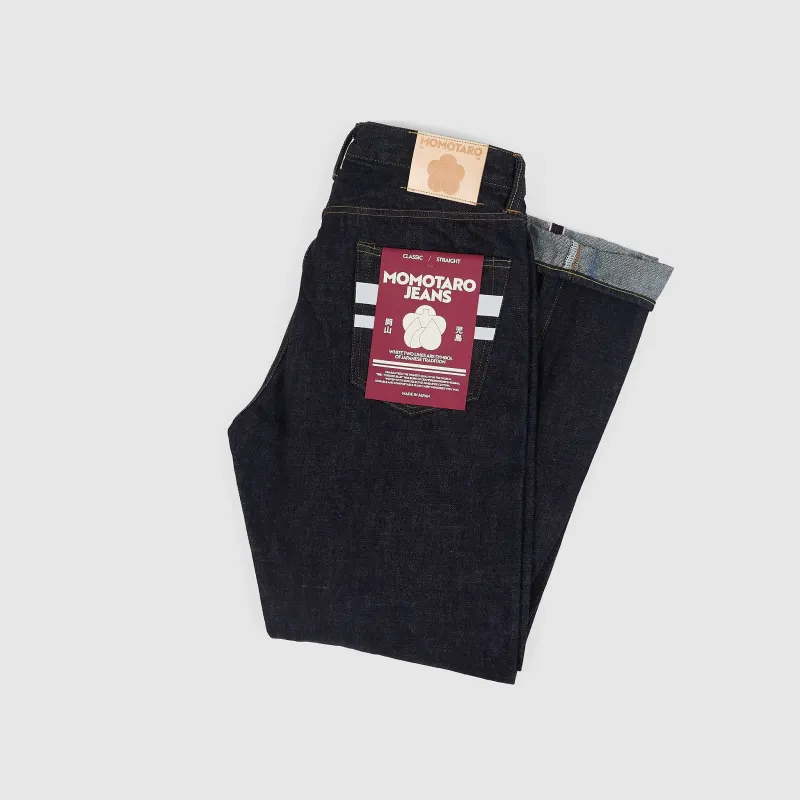 Momotaro Premium Japanese Denim Classic Straight Fit Jeans Two Stripes GTB sold by DeeCee style