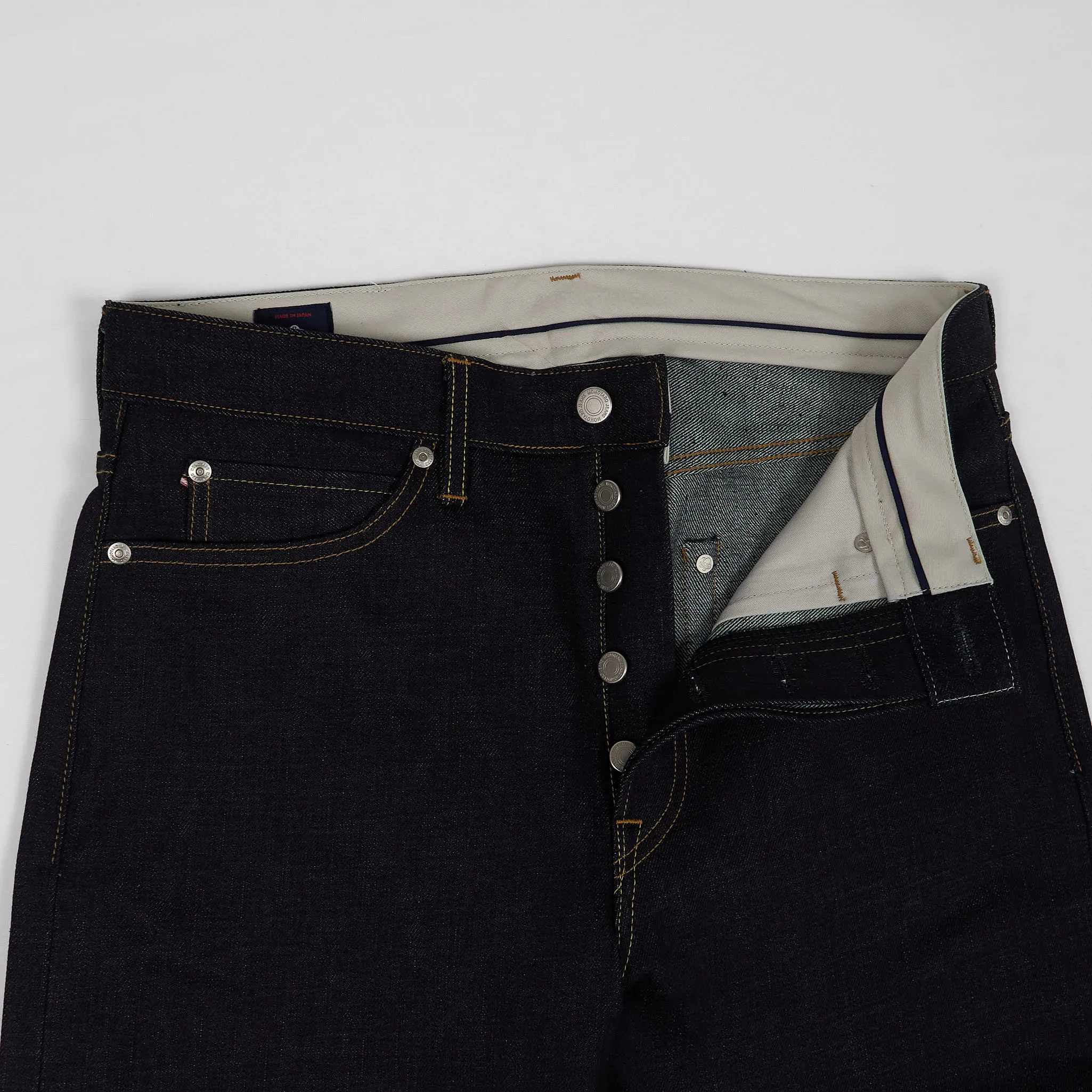 Momotaro Jeans Premium Japanese Denim Straight Leg Fitted 5 Pocket Selvage Jeans sold by DeeCee style product image thumbnail 3