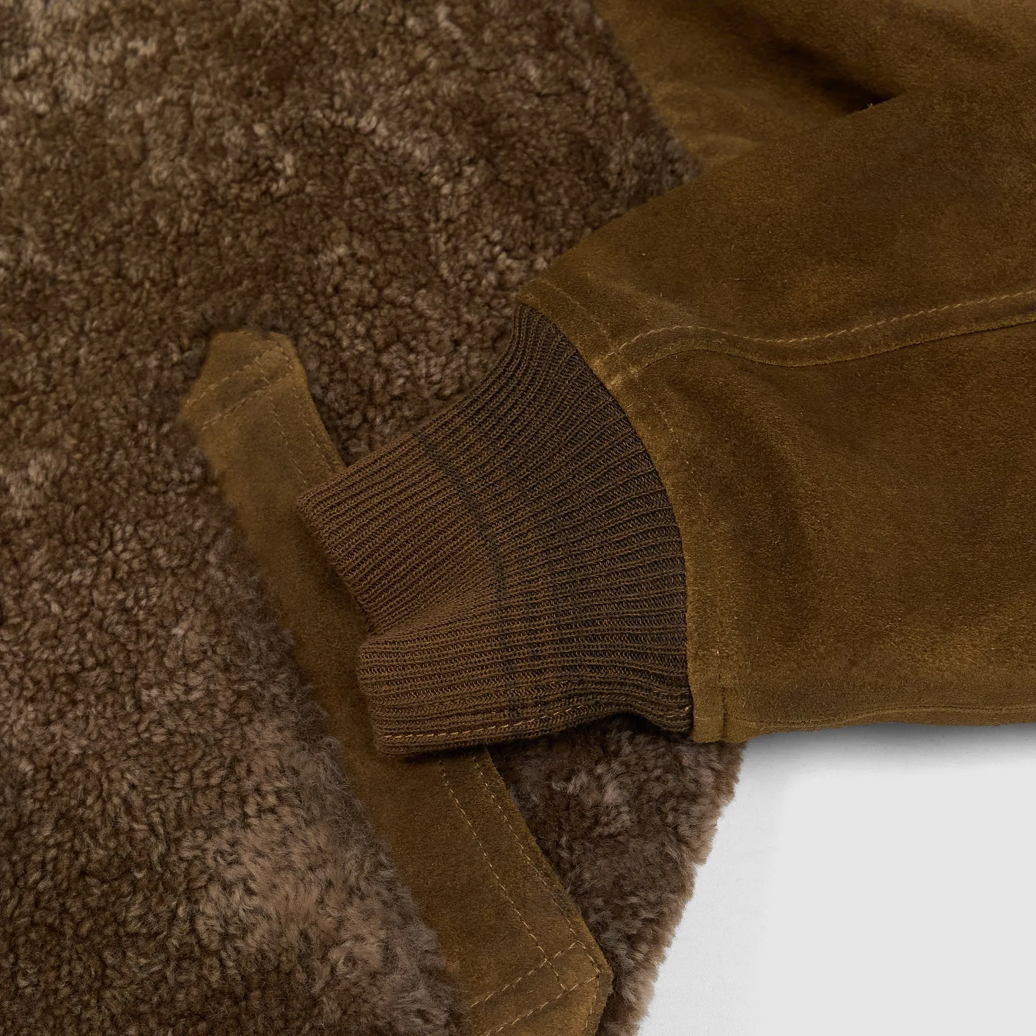 Double RL Grizzly Shearling Paneled Moto Jacket sold by DeeCee style product image thumbnail 4