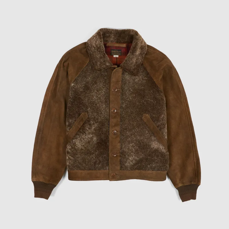 Double RL Grizzly Shearling Paneled Moto Jacket made by Double RL