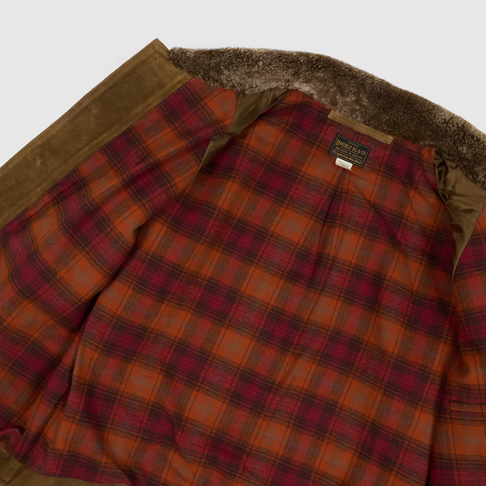 Double RL Grizzly Shearling Paneled Moto Jacket sold by DeeCee style product image thumbnail 3