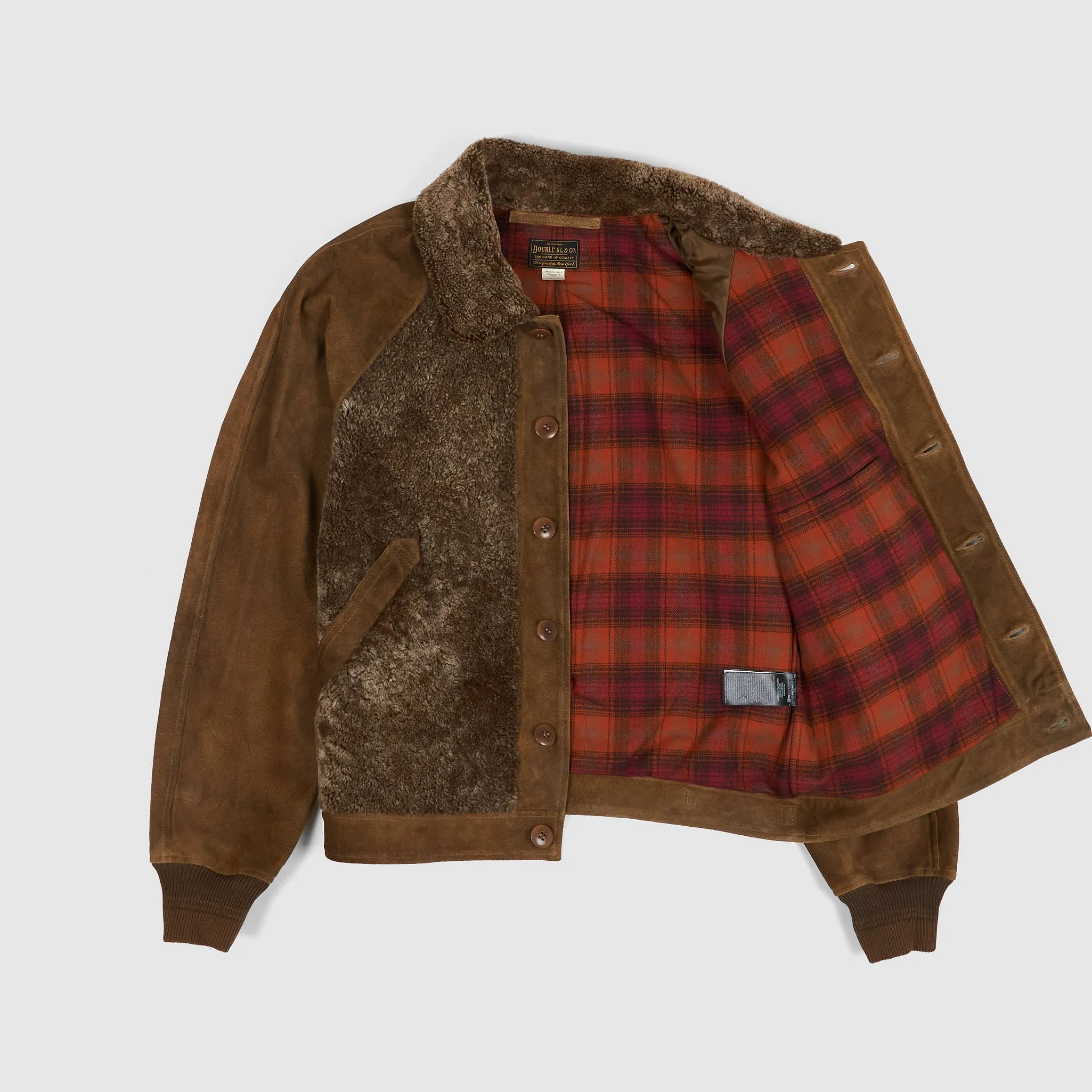 Double RL Grizzly Shearling Paneled Moto Jacket sold by DeeCee style product image thumbnail 2