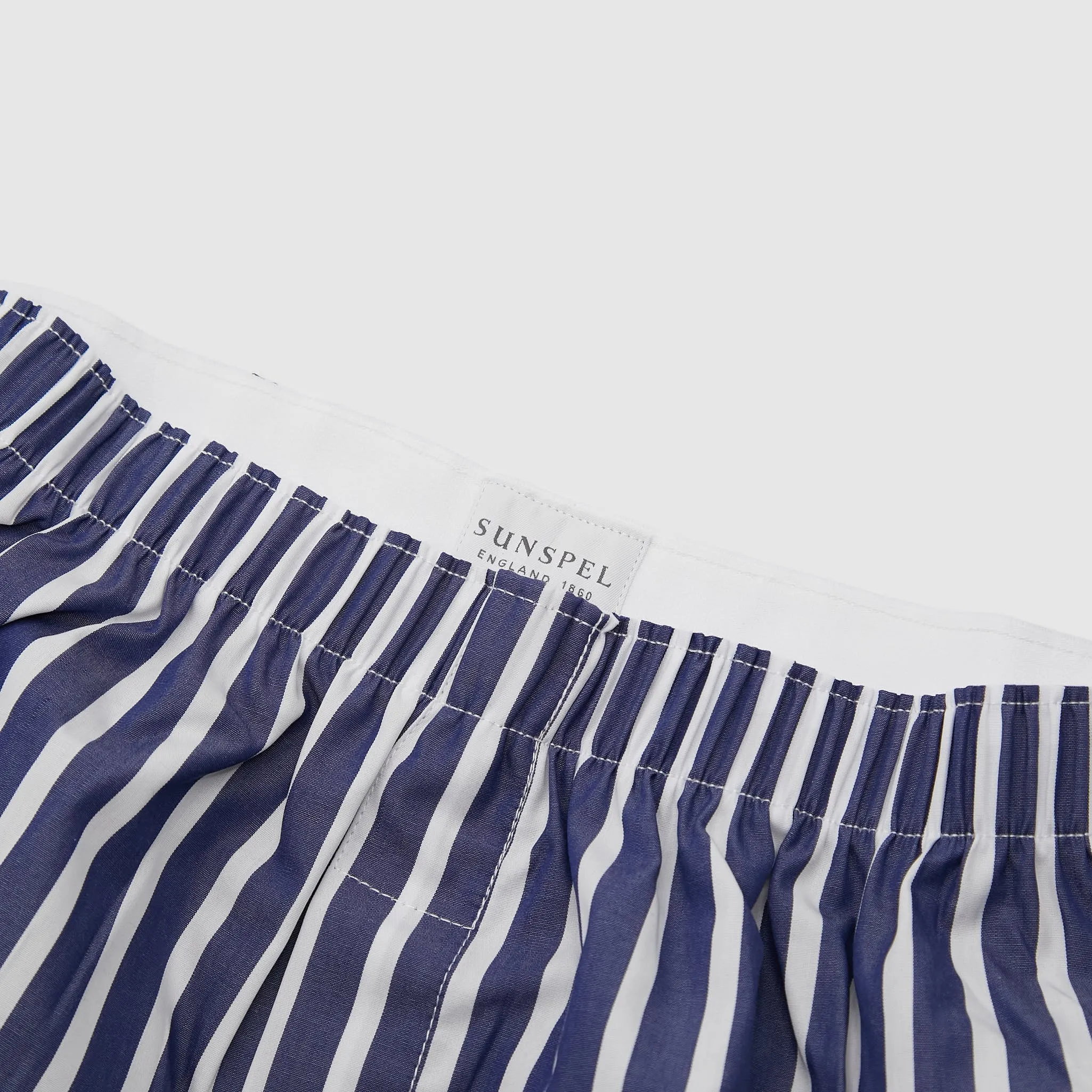 Sunspel Classic Blue White Stripe Boxers sold by DeeCee style product image thumbnail 4