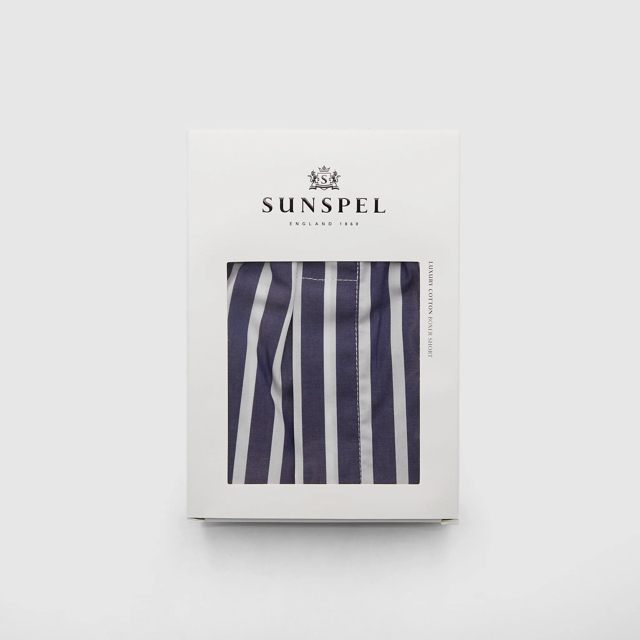 Sunspel Classic Blue White Stripe Boxers sold by DeeCee style product image thumbnail 2