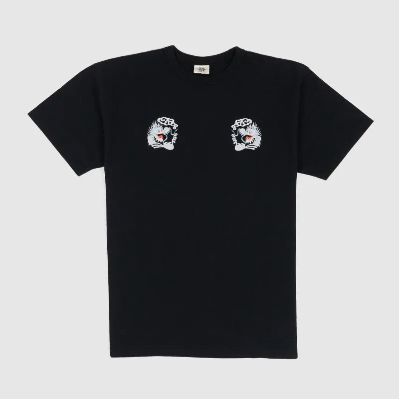 Samurai Jeans Heavy Weight Dragon Crew Neck T-Shirt sold by DeeCee style
