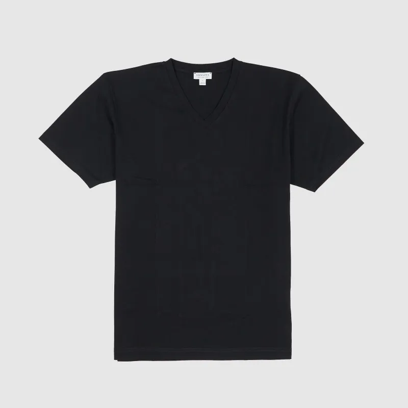 Sunspel Short Sleeve V-Neck T-Shirt sold by DeeCee style
