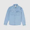 Freenote Cloth Herringbone Bedford Denim Shirt sold by DeeCee style