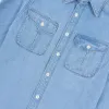 Freenote Cloth Herringbone Bedford Denim Shirt sold by DeeCee style