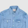 Freenote Cloth Herringbone Bedford Denim Shirt sold by DeeCee style