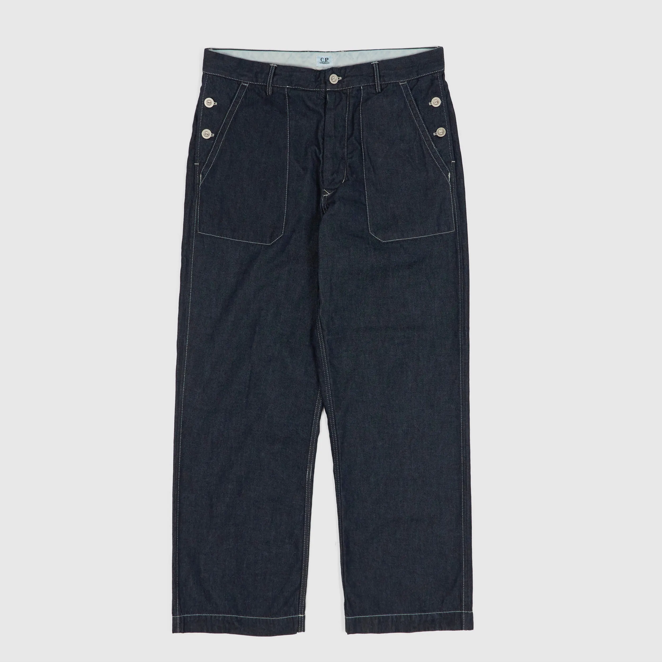 C.P. Company Chambray Fatigue Pants sold by DeeCee style