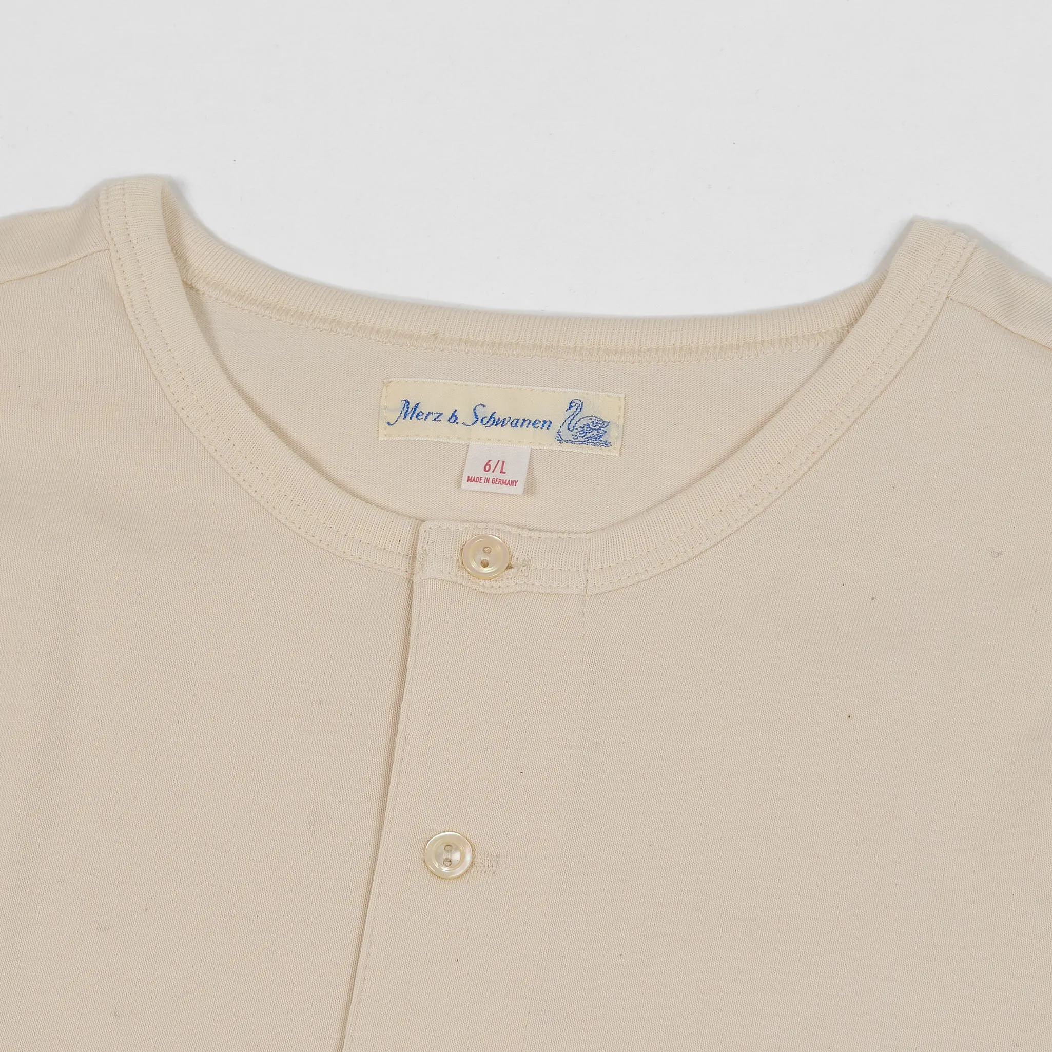 Merz b. Schwanen Short Sleeves Henley sold by DeeCee style product image thumbnail 4