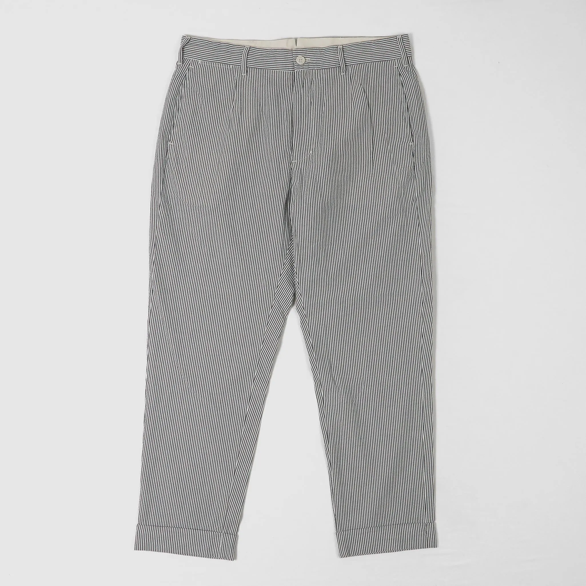 Engineered Garments Seersucker Stripe Andover Pants sold by DeeCee style